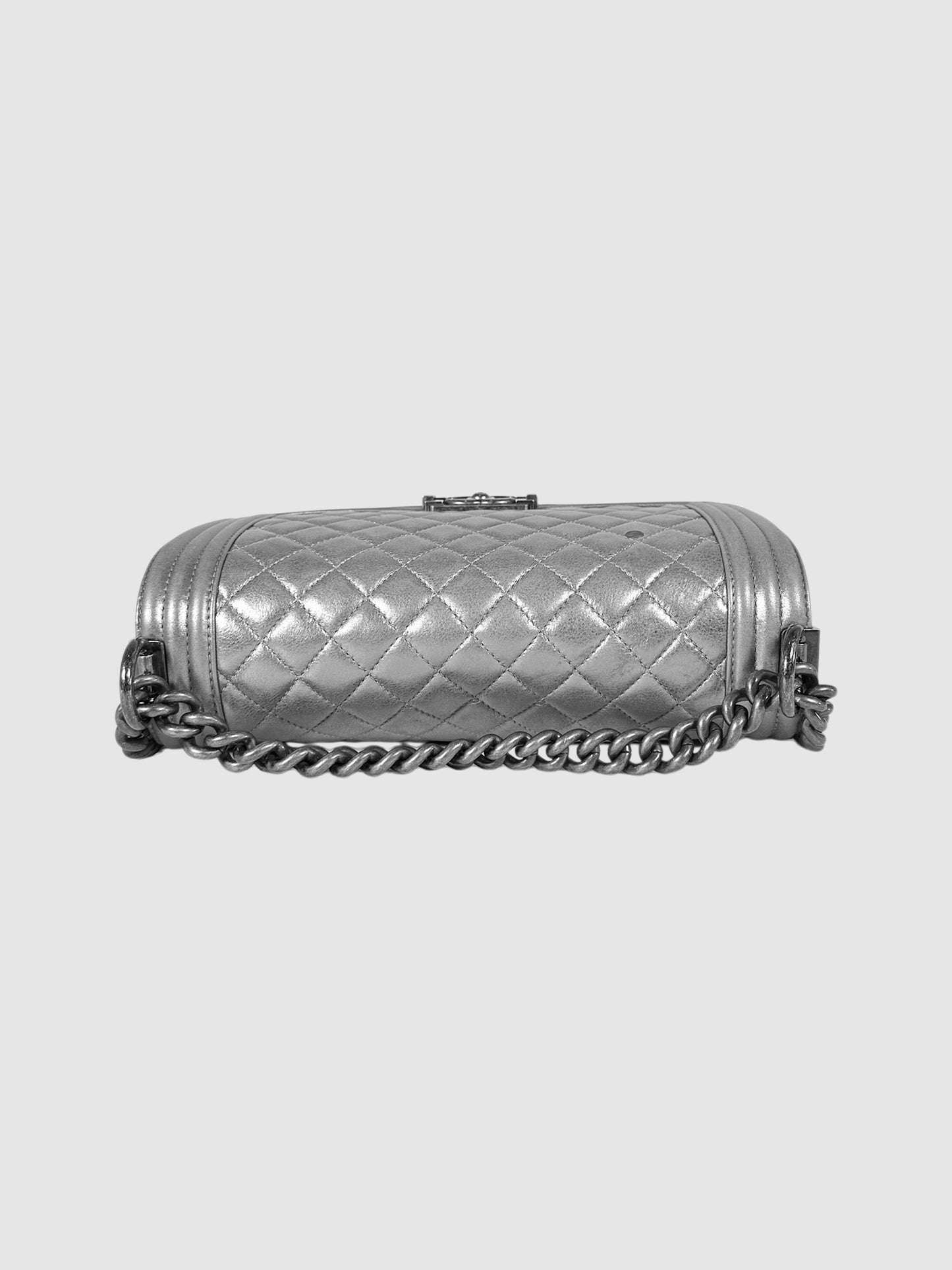 2014 Metallic Medium Boy Bag