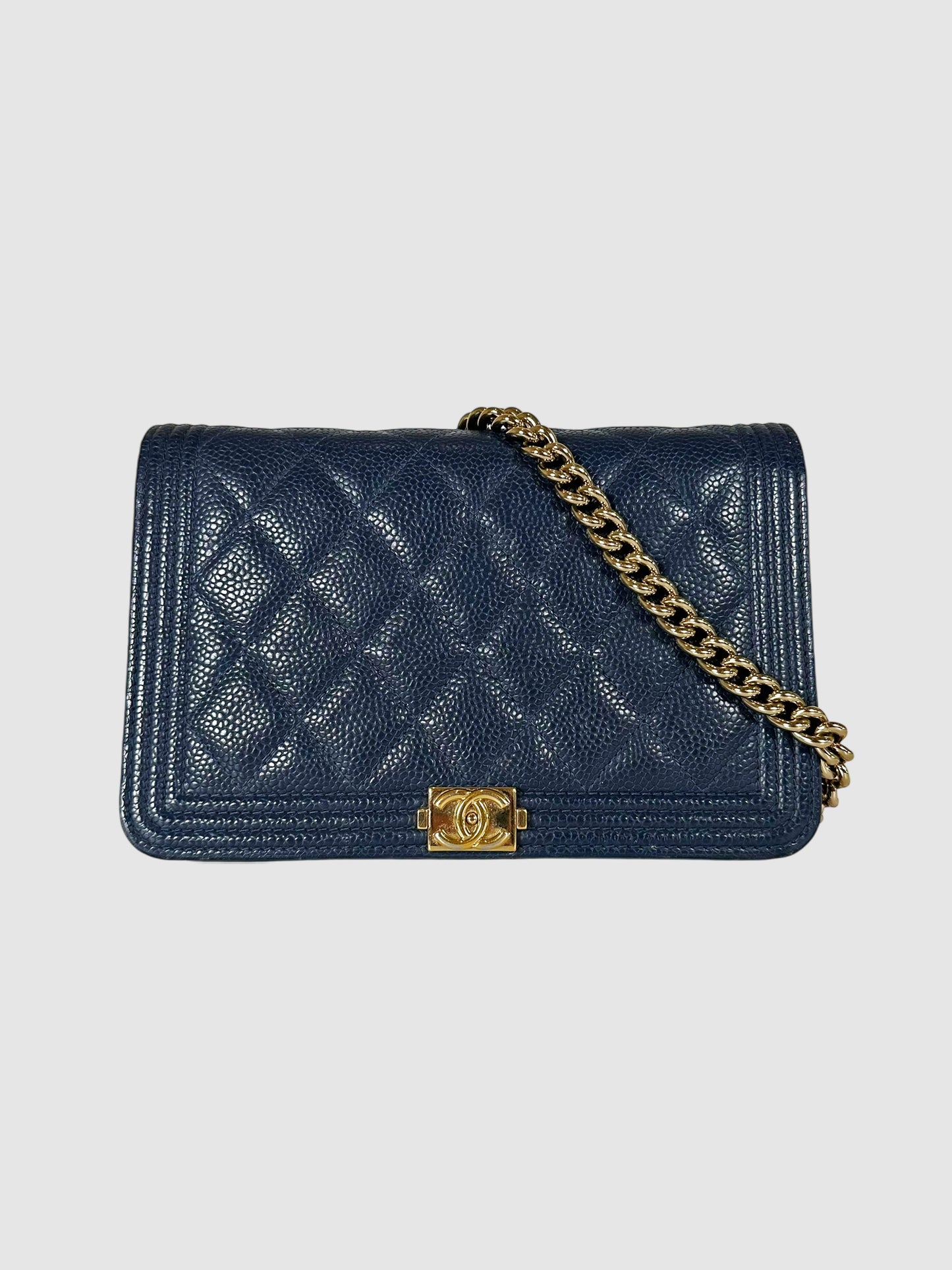 2019-2020 Quilted Boy Wallet on Chain