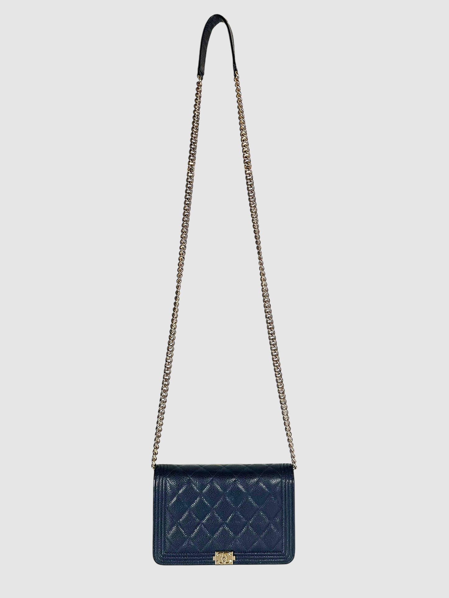 2019-2020 Quilted Boy Wallet on Chain