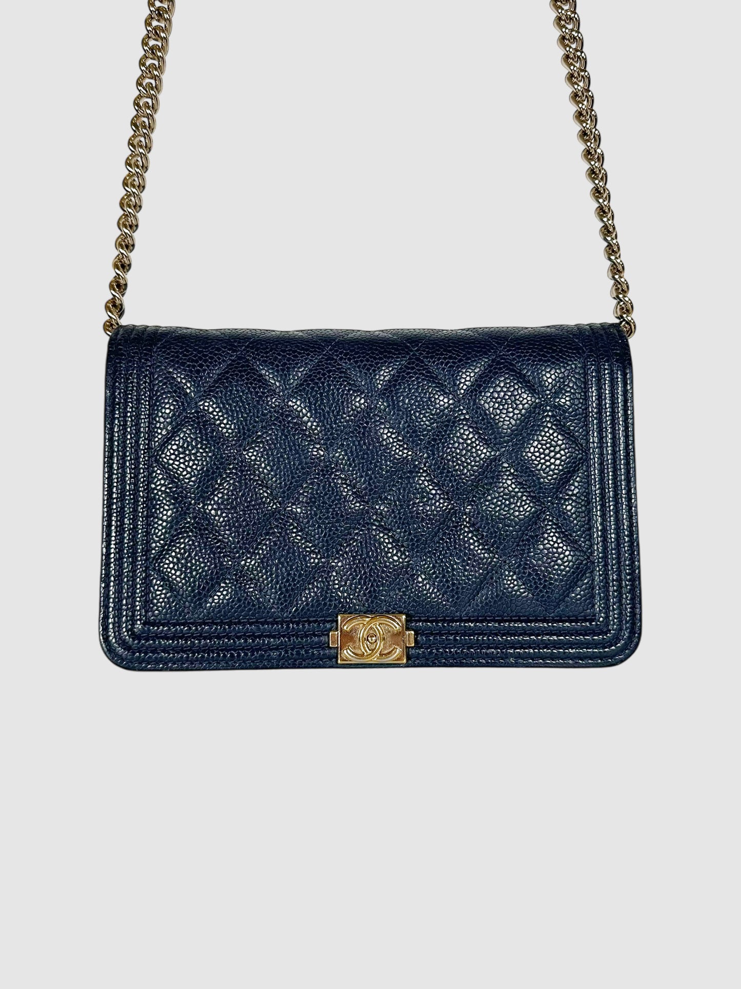 2019-2020 Quilted Boy Wallet on Chain