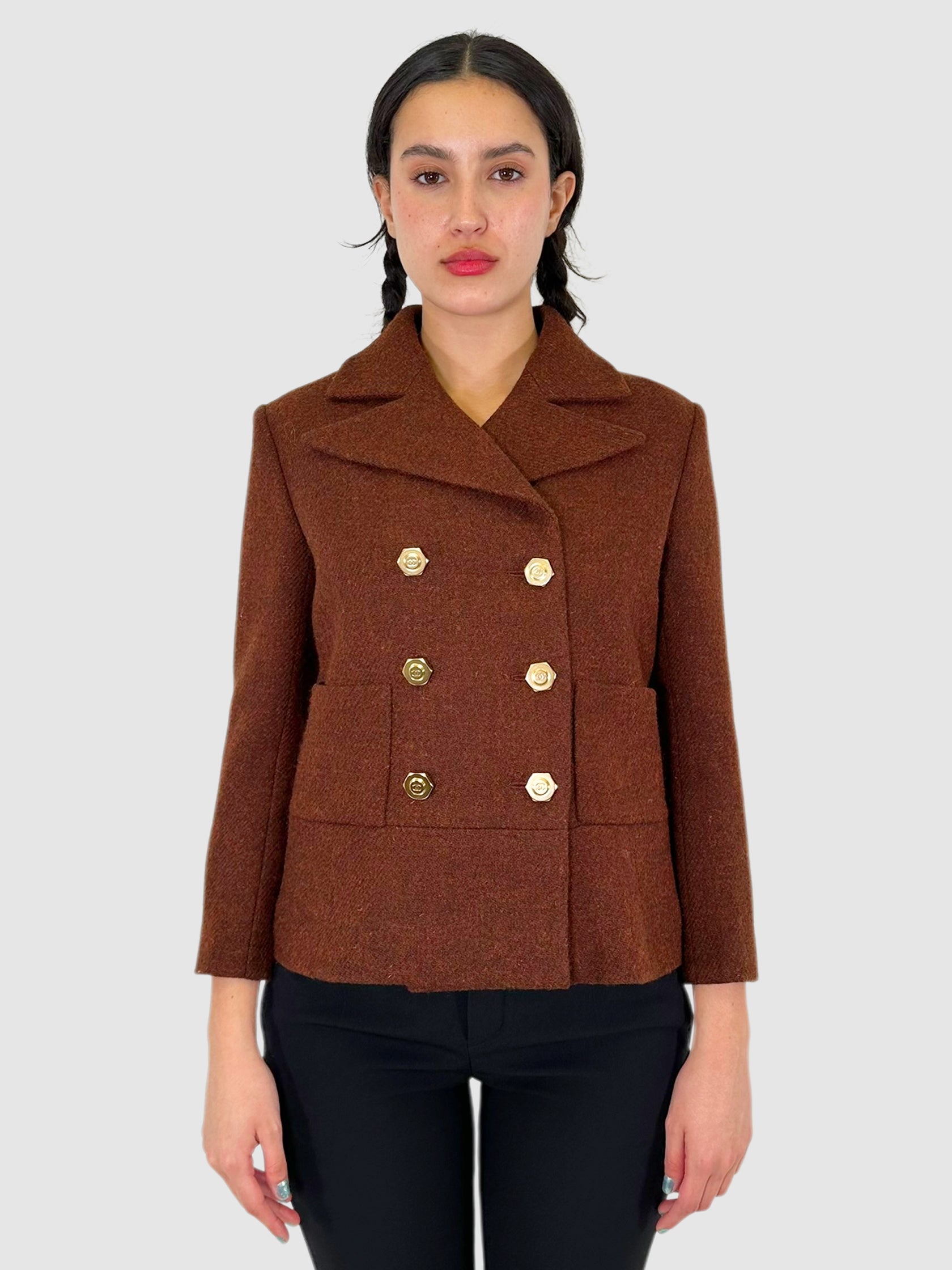 2018 Wool Double-Breasted Blazer