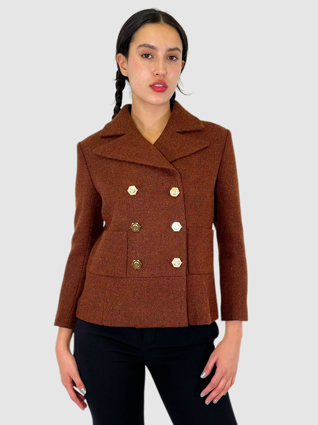 2018 Wool Double-Breasted Blazer