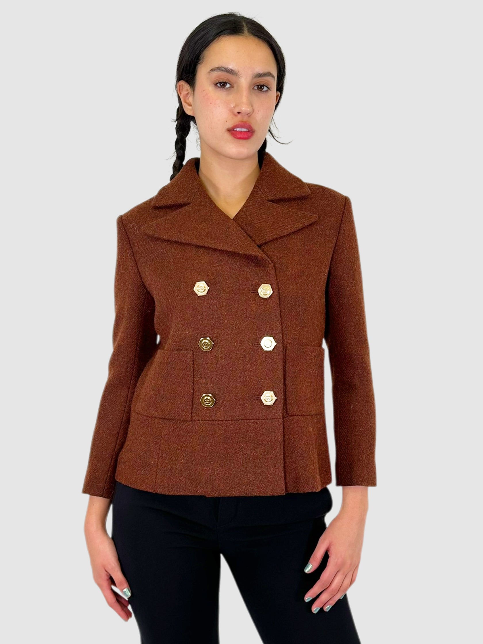 2018 Wool Double-Breasted Blazer