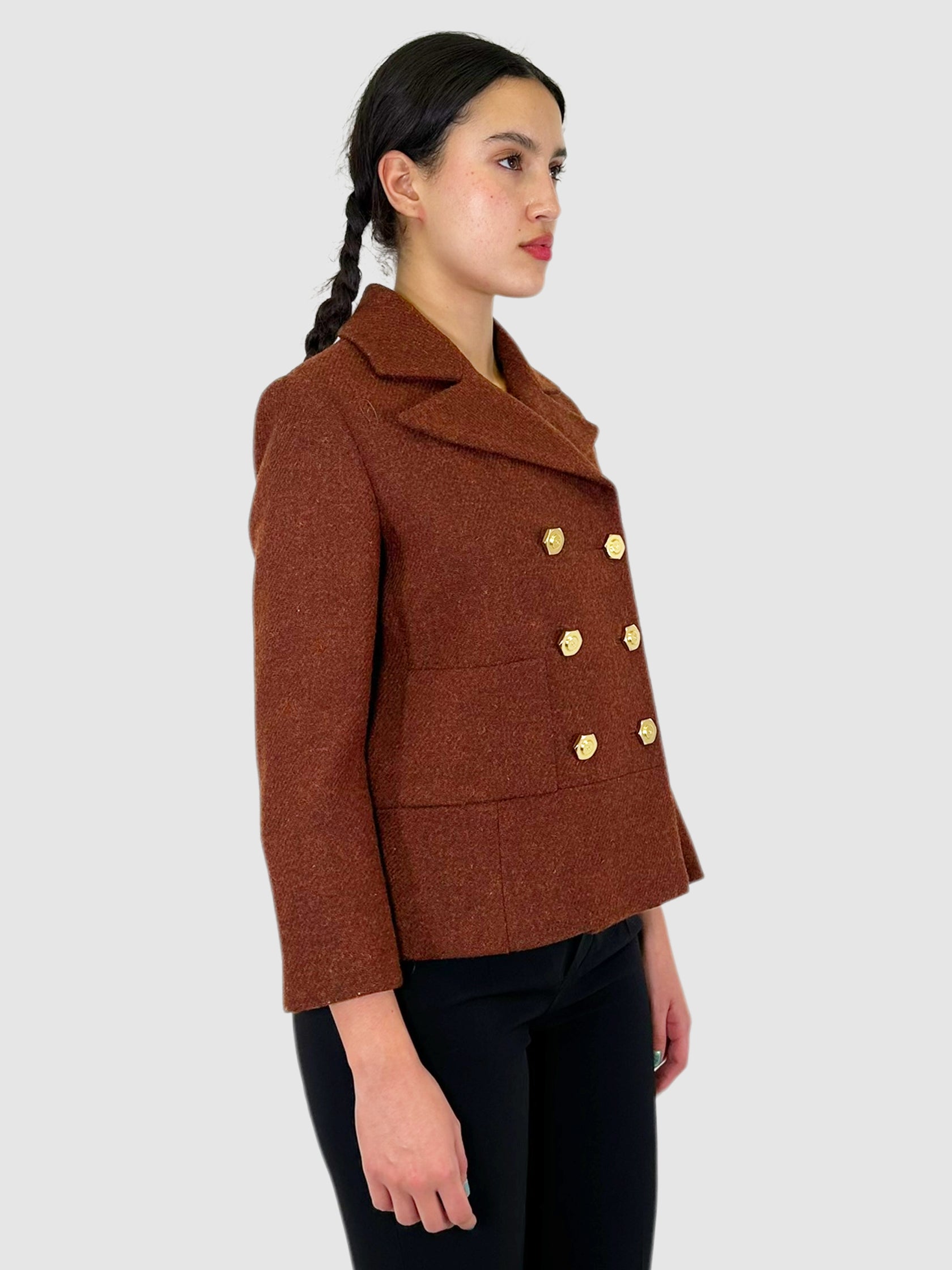 2018 Wool Double-Breasted Blazer