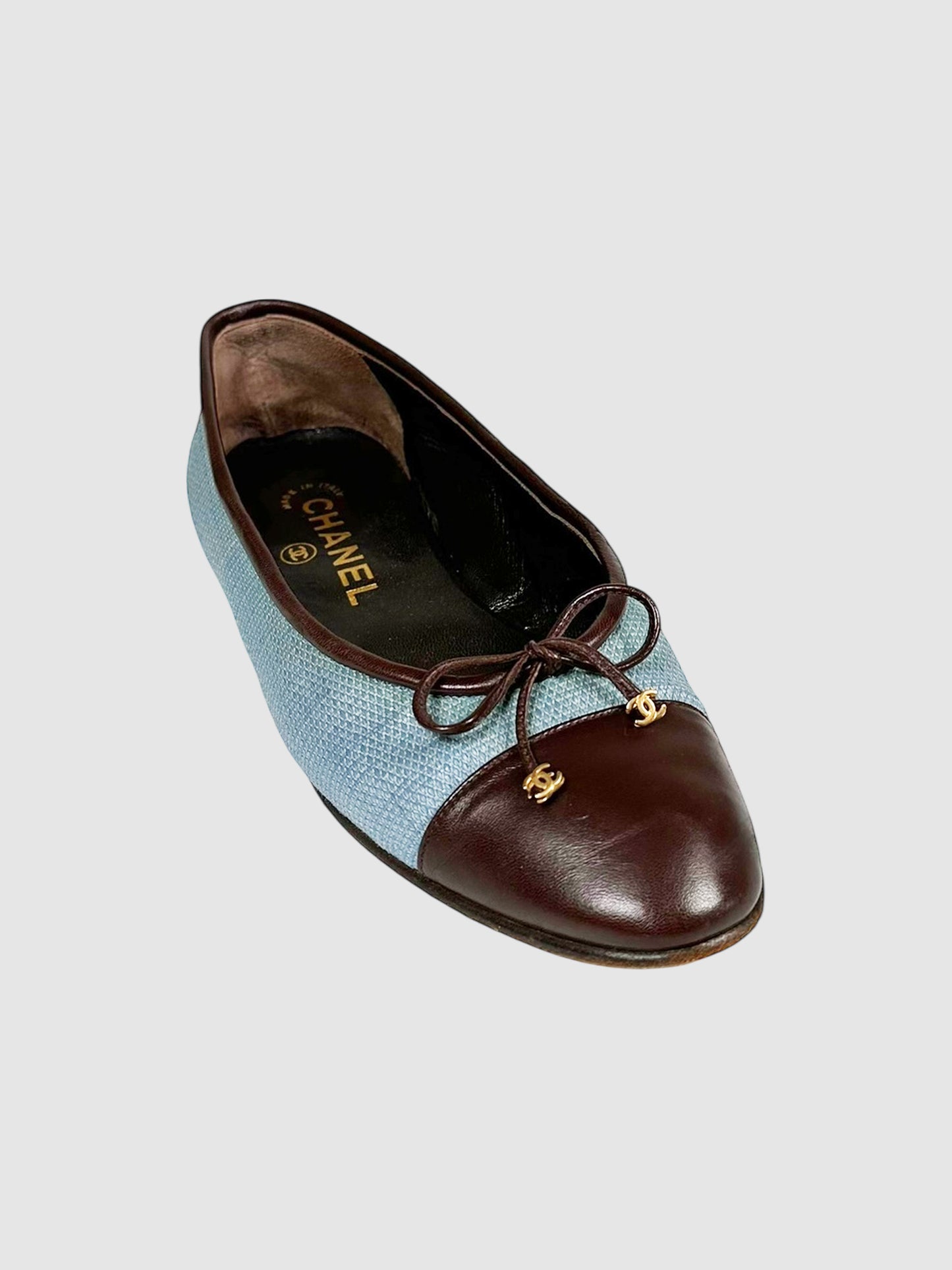 Tweed Cap Toe Flats