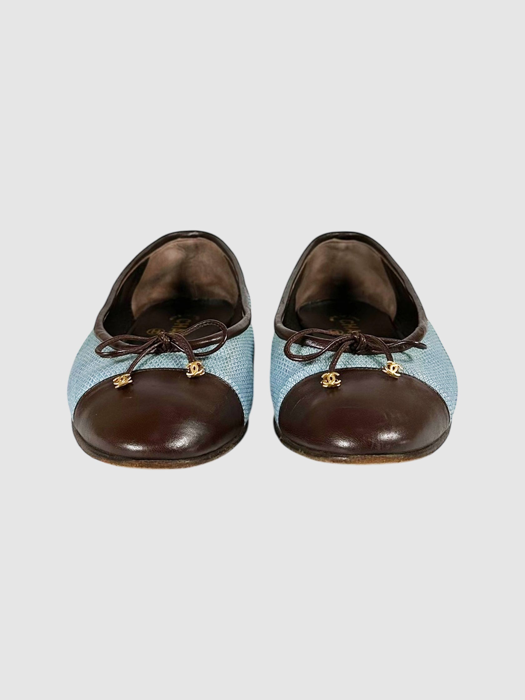 Tweed Cap Toe Flats