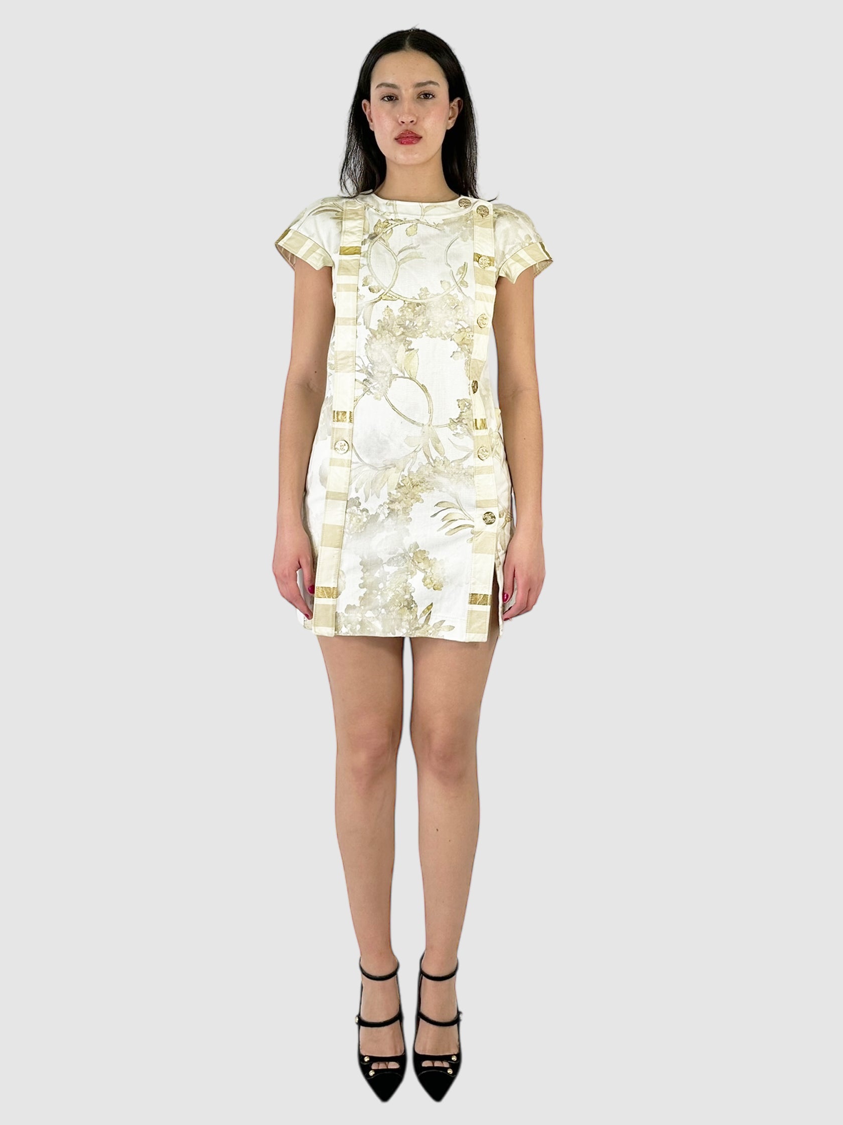 2018 Greece Printed Mini Dress - Size 38