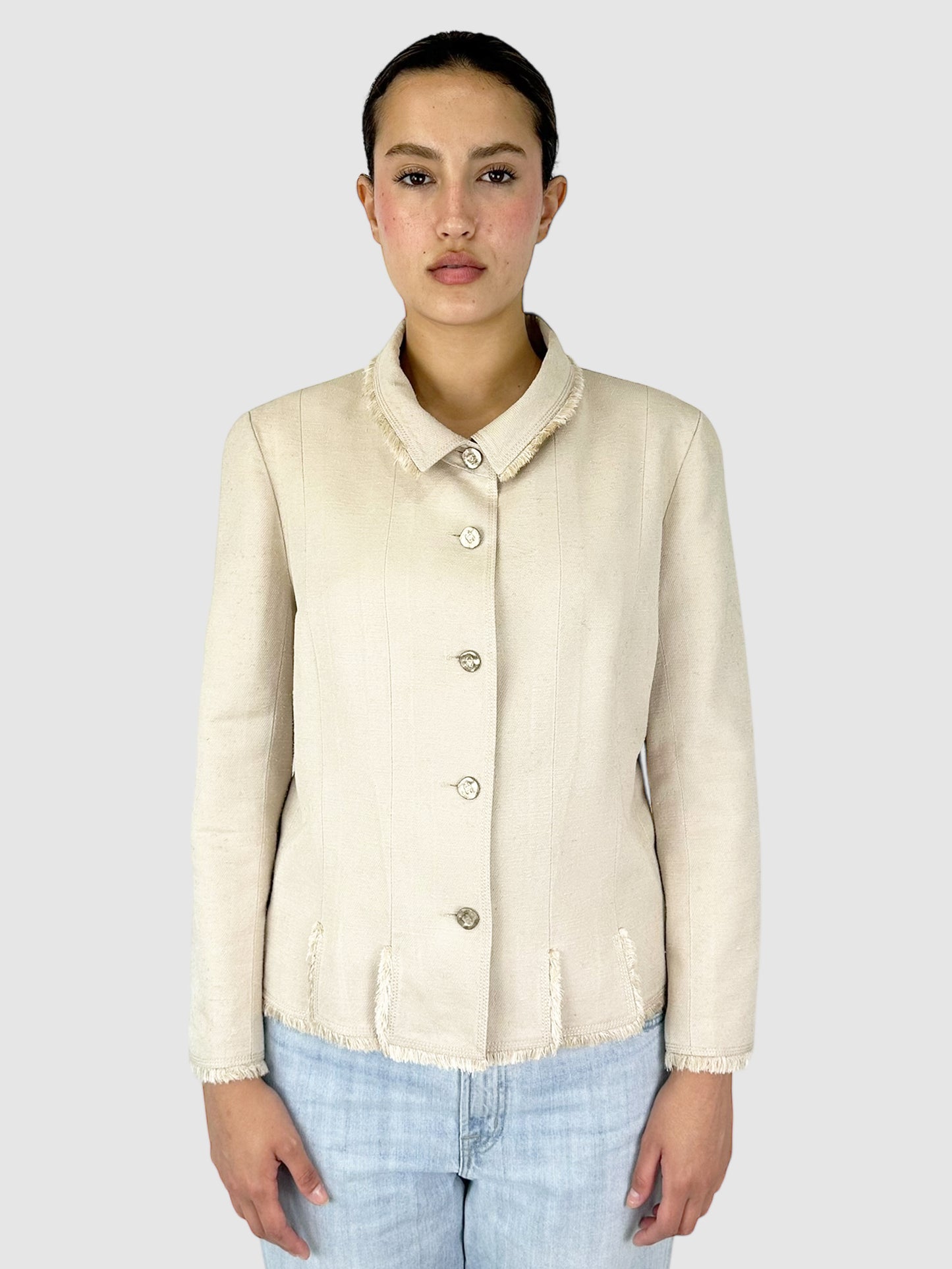 Fringed Silk Jacket