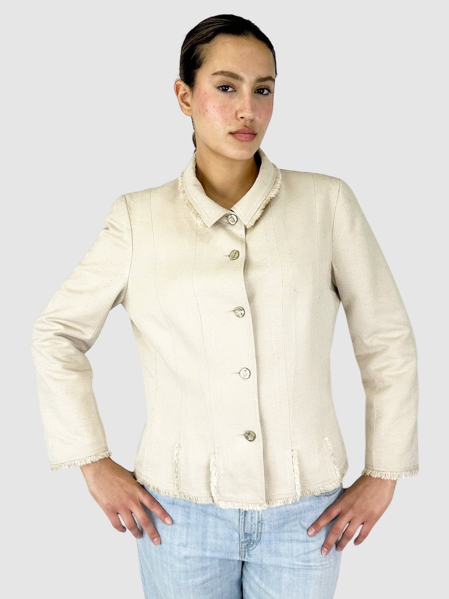 Fringed Silk Jacket