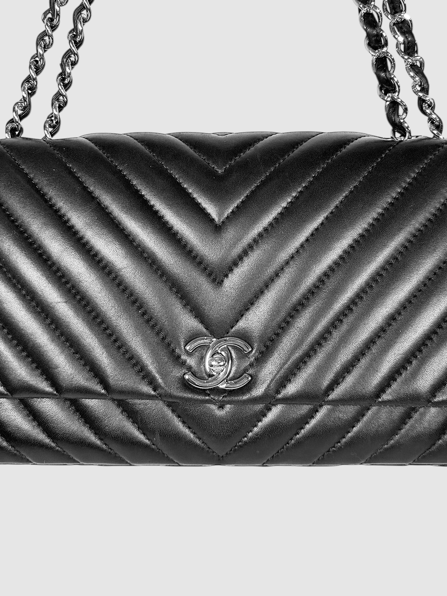 2012-2013 Large Surpique Chevron Flap Bag