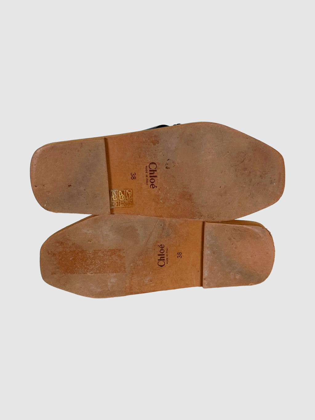 Calfskin Braided Slides - Size 38