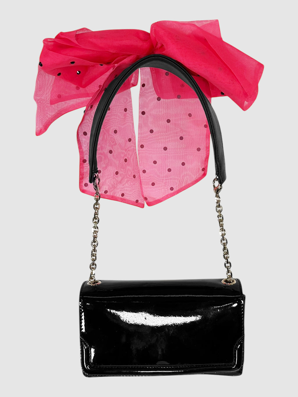 Sequinned Bow Adorned Strap Bag