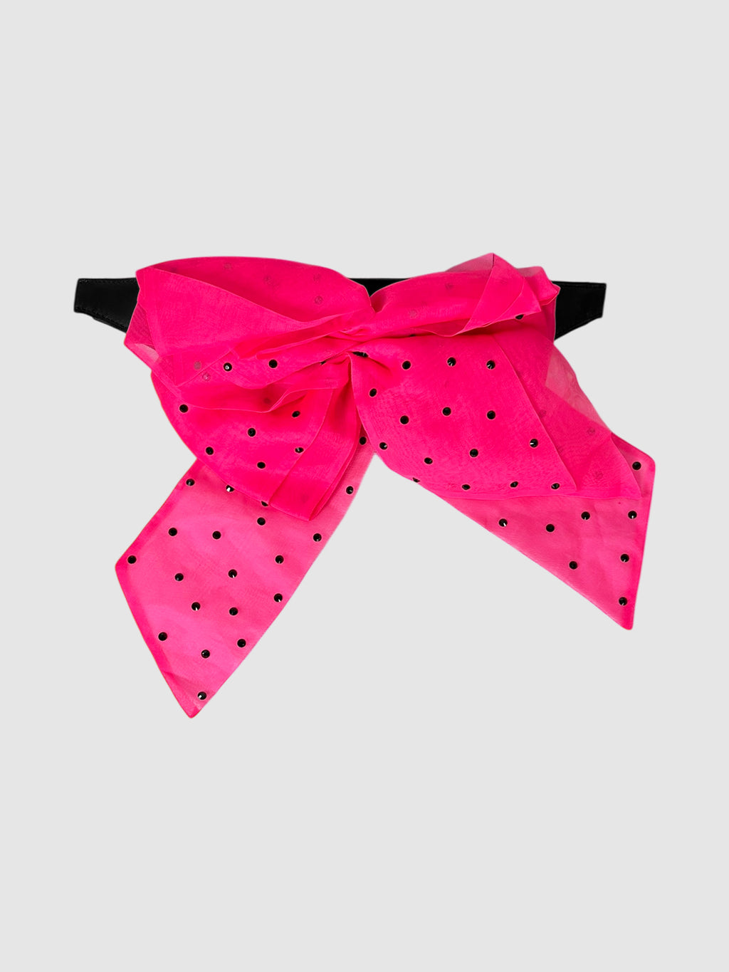 Sequinned Bow Adorned Strap Bag