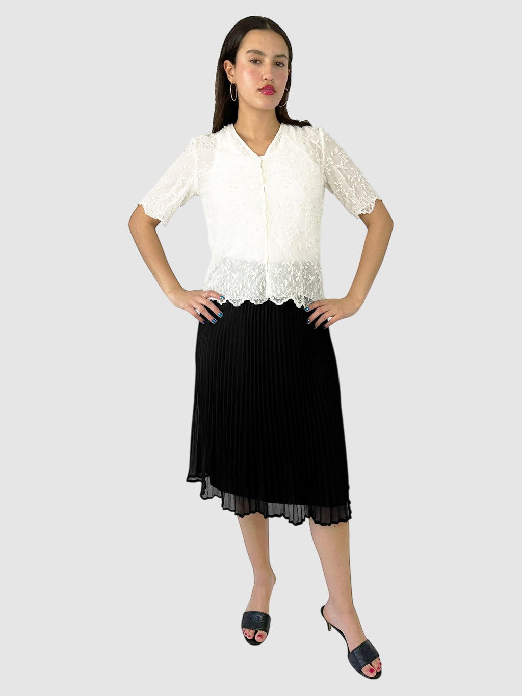 Beaded Embroidered Floral Top