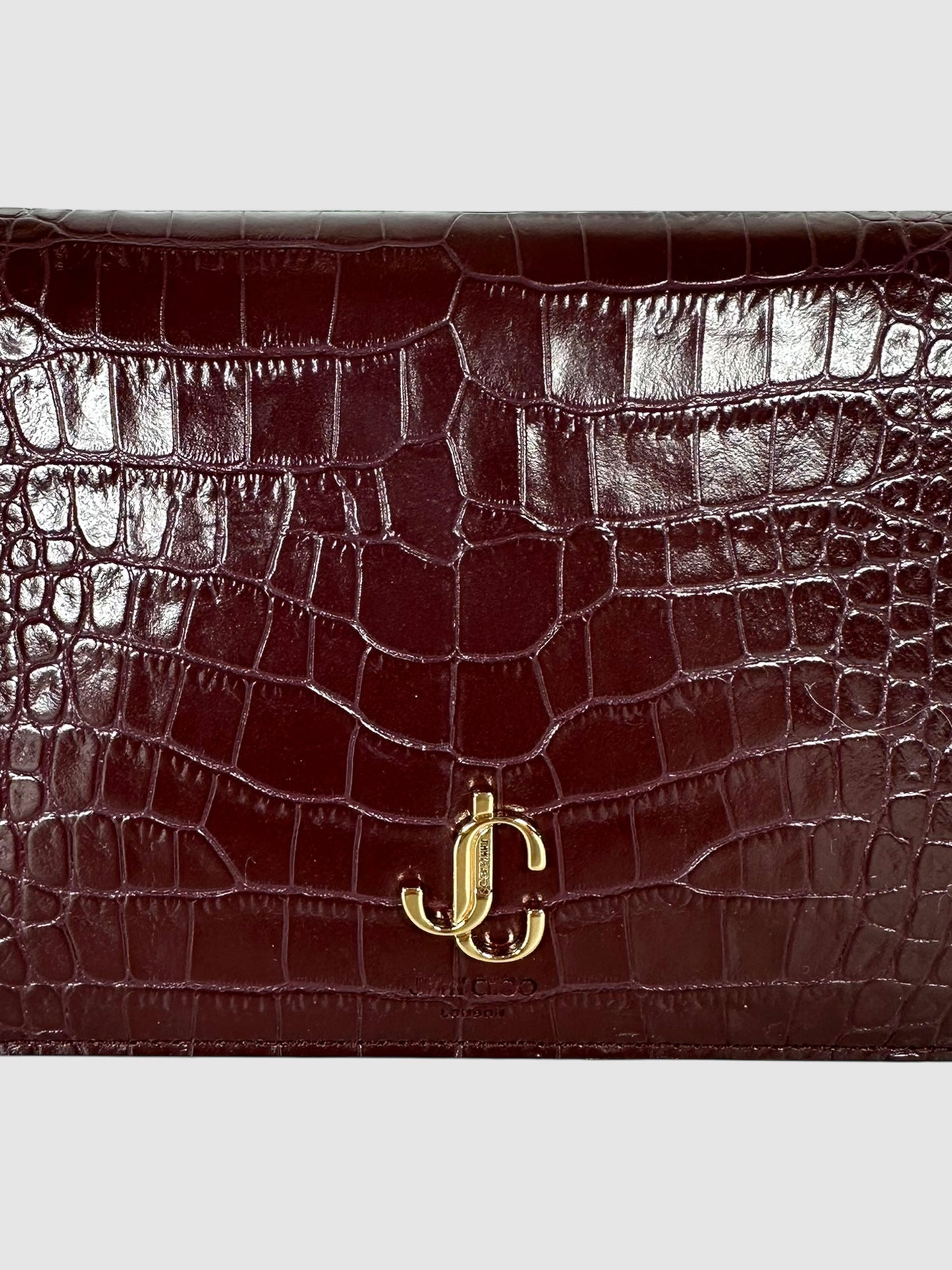 Croc-Embossed Palace Crossbody Bag