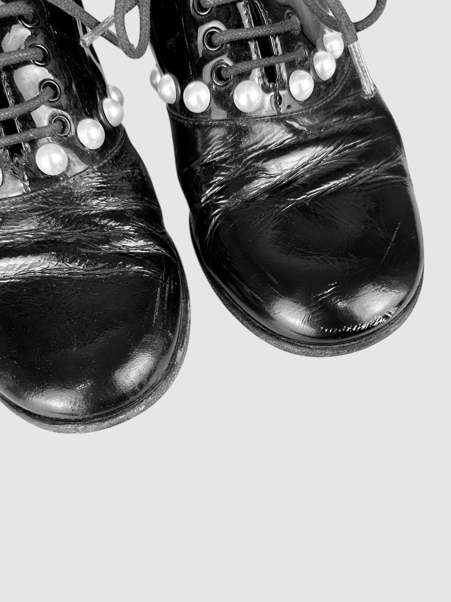 Faux Pearl Loafers