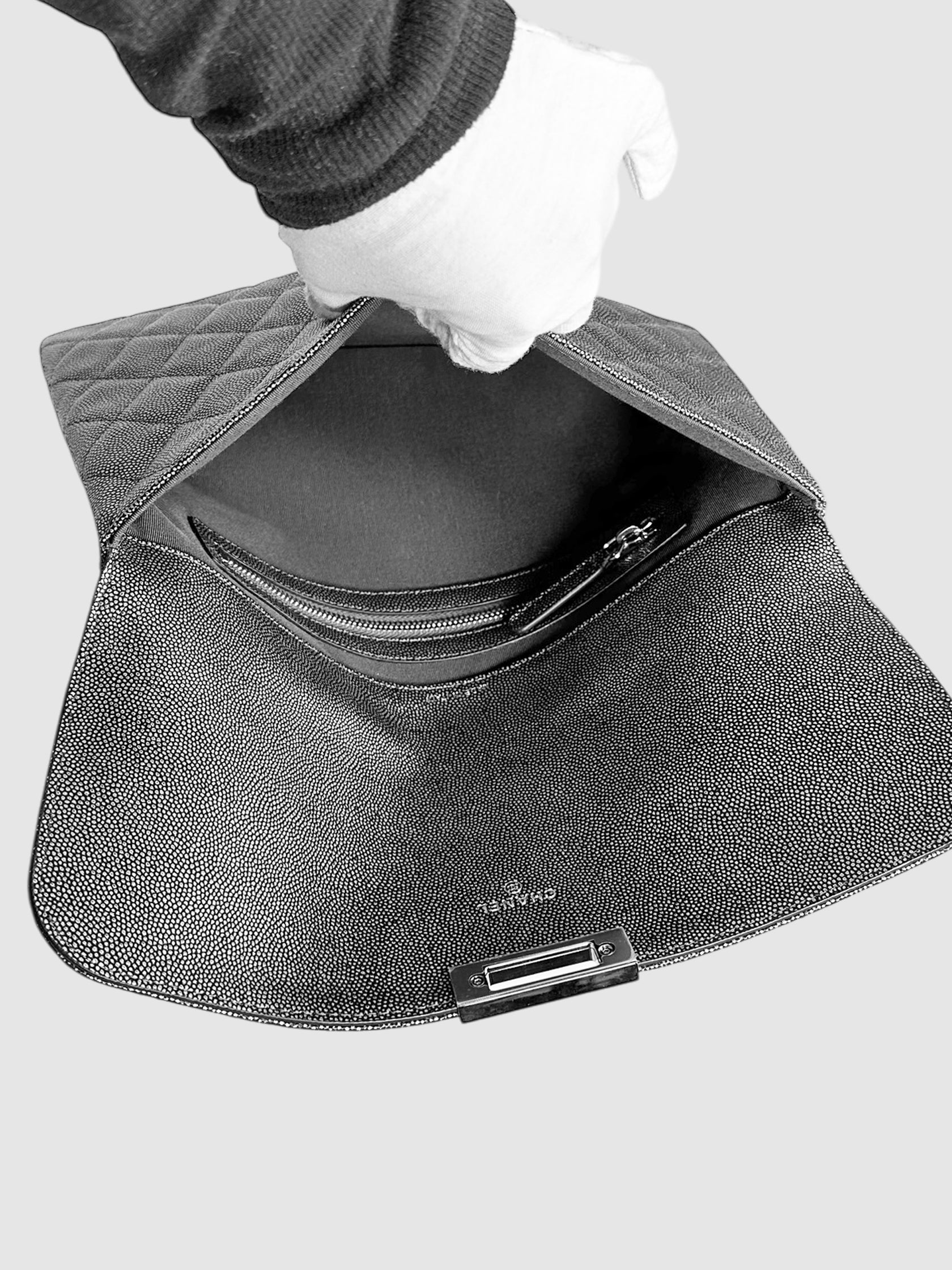 Quilted Golden Class Envelope Pouch