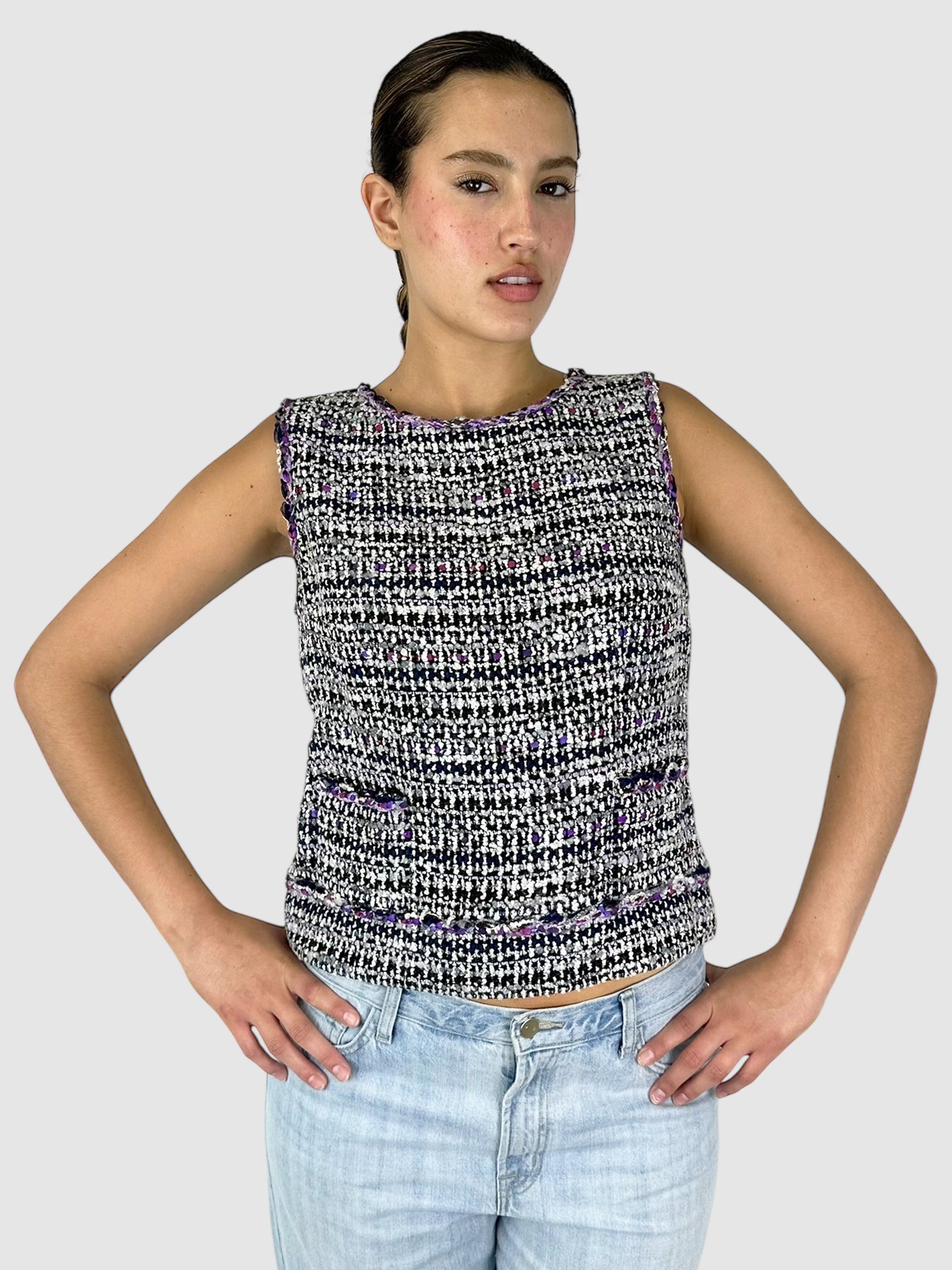 Wool/Silk Tweed Top