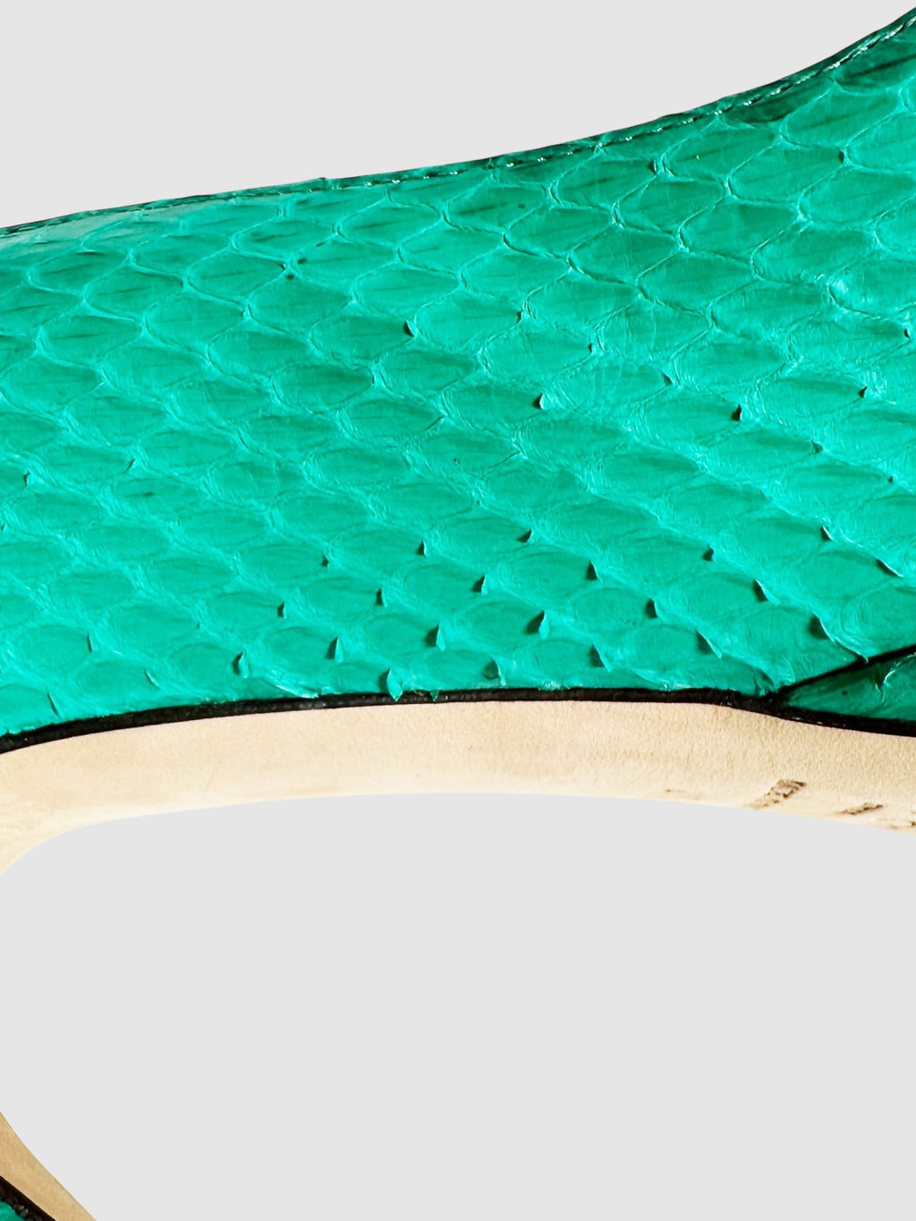 Python Leather Pumps