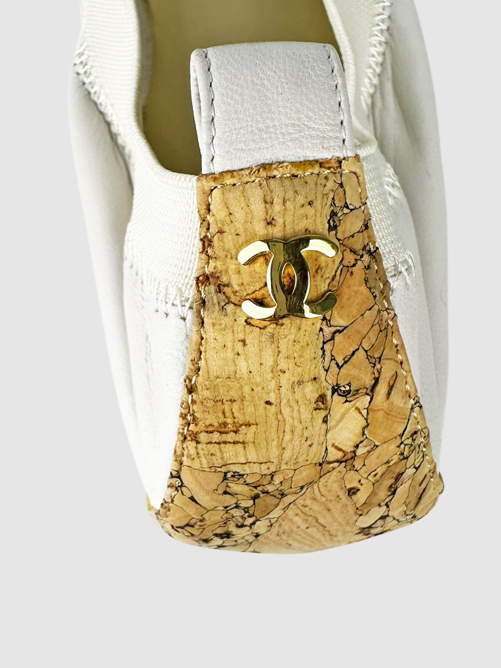 Raffia Camellia Flats