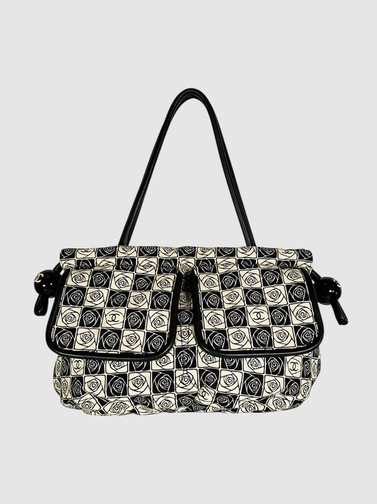 Camellia Checkered Bag