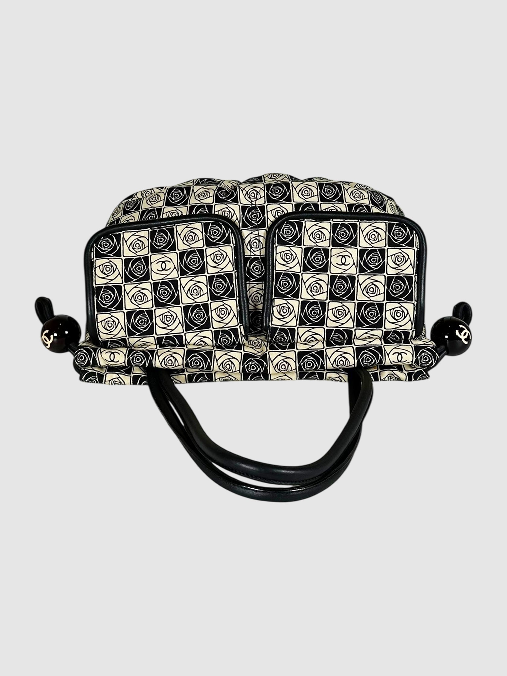 2003-2004 Camellia Checkered Bag
