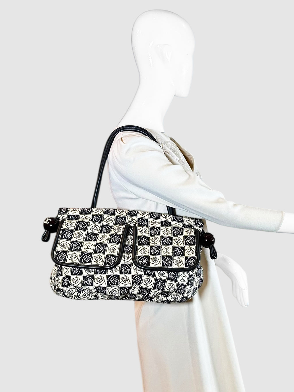 2003-2004 Camellia Checkered Bag