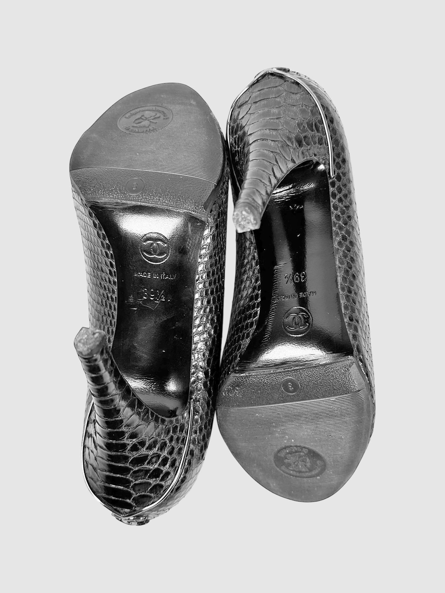 Snakeskin Pumps