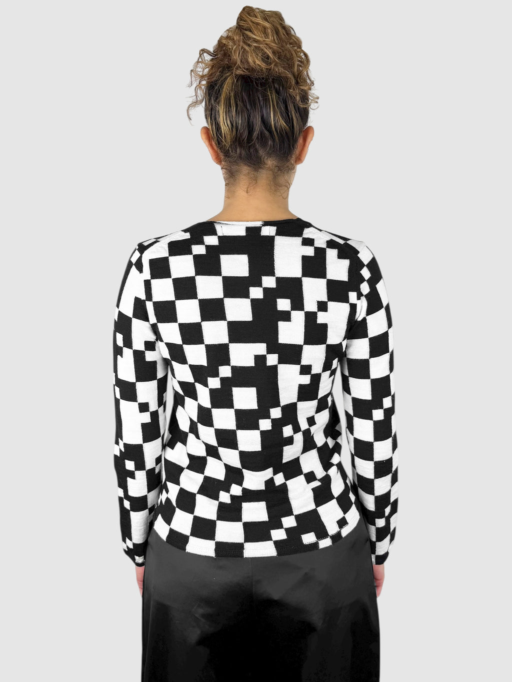 Wool Checkered Top