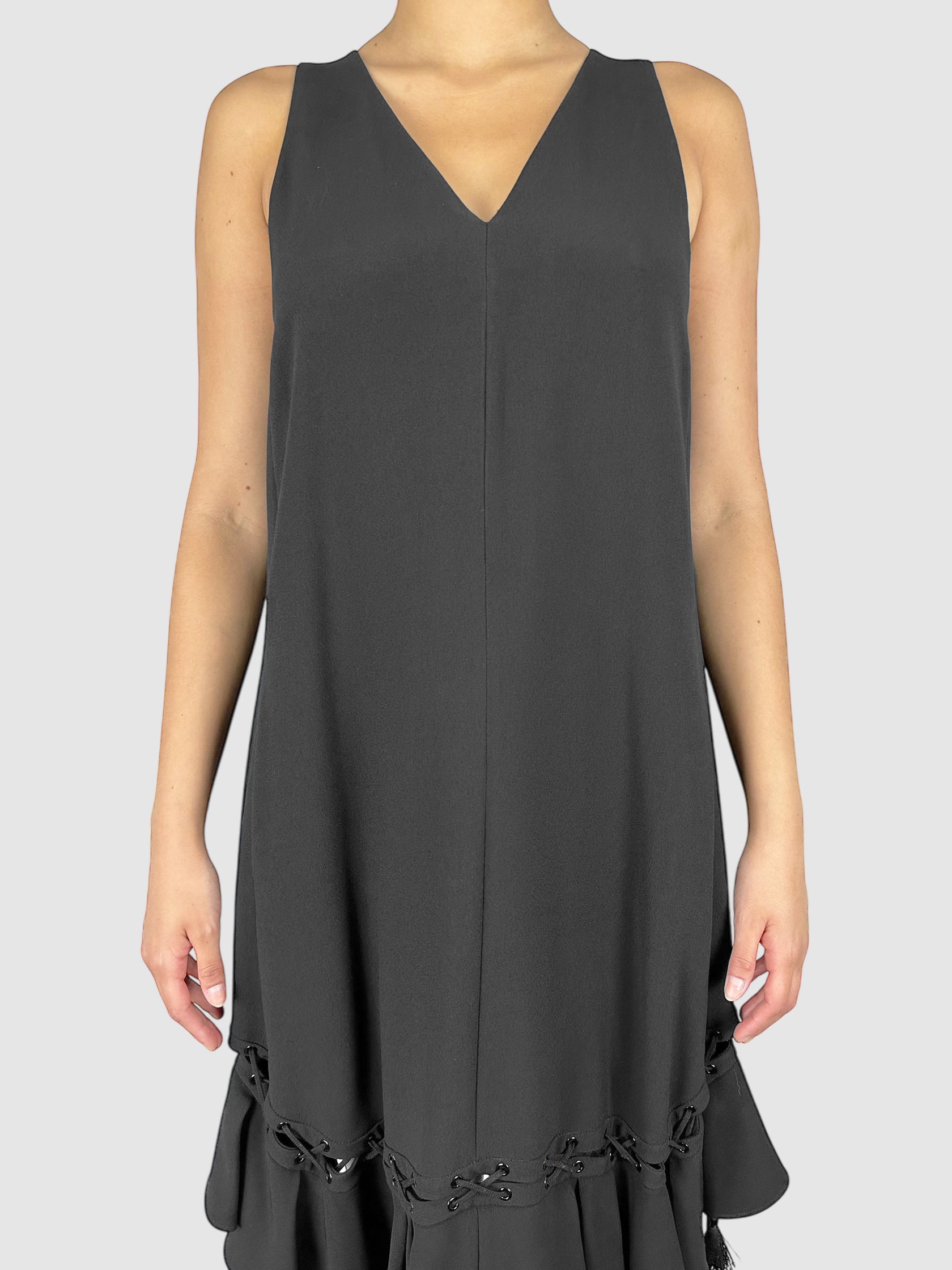V-Neck Midi Dress