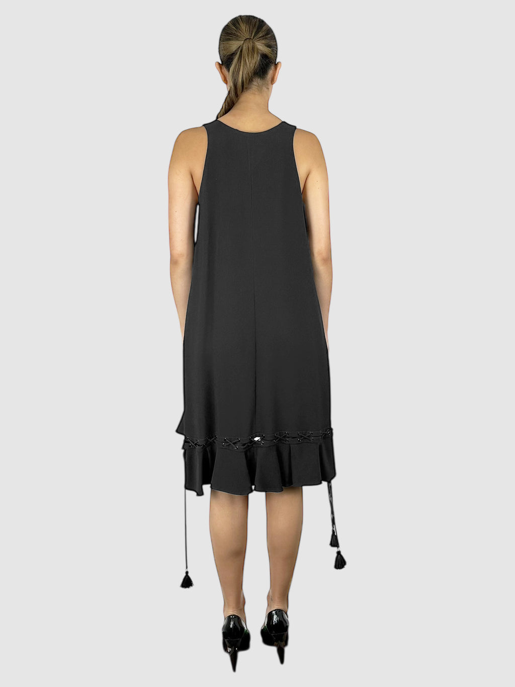 V-Neck Midi Dress