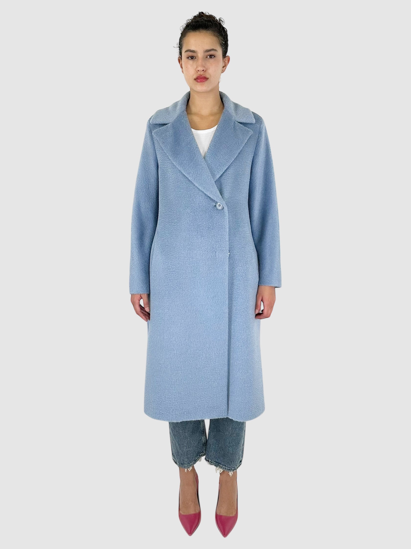 Alpaca and Wool Double-Breasted Coat