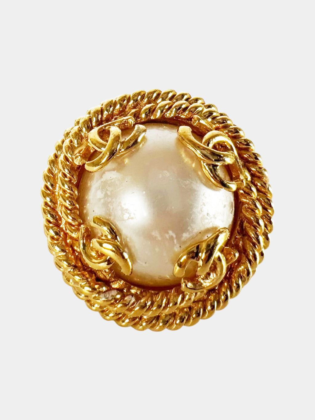 Faux Pearl Clip-On Earrings