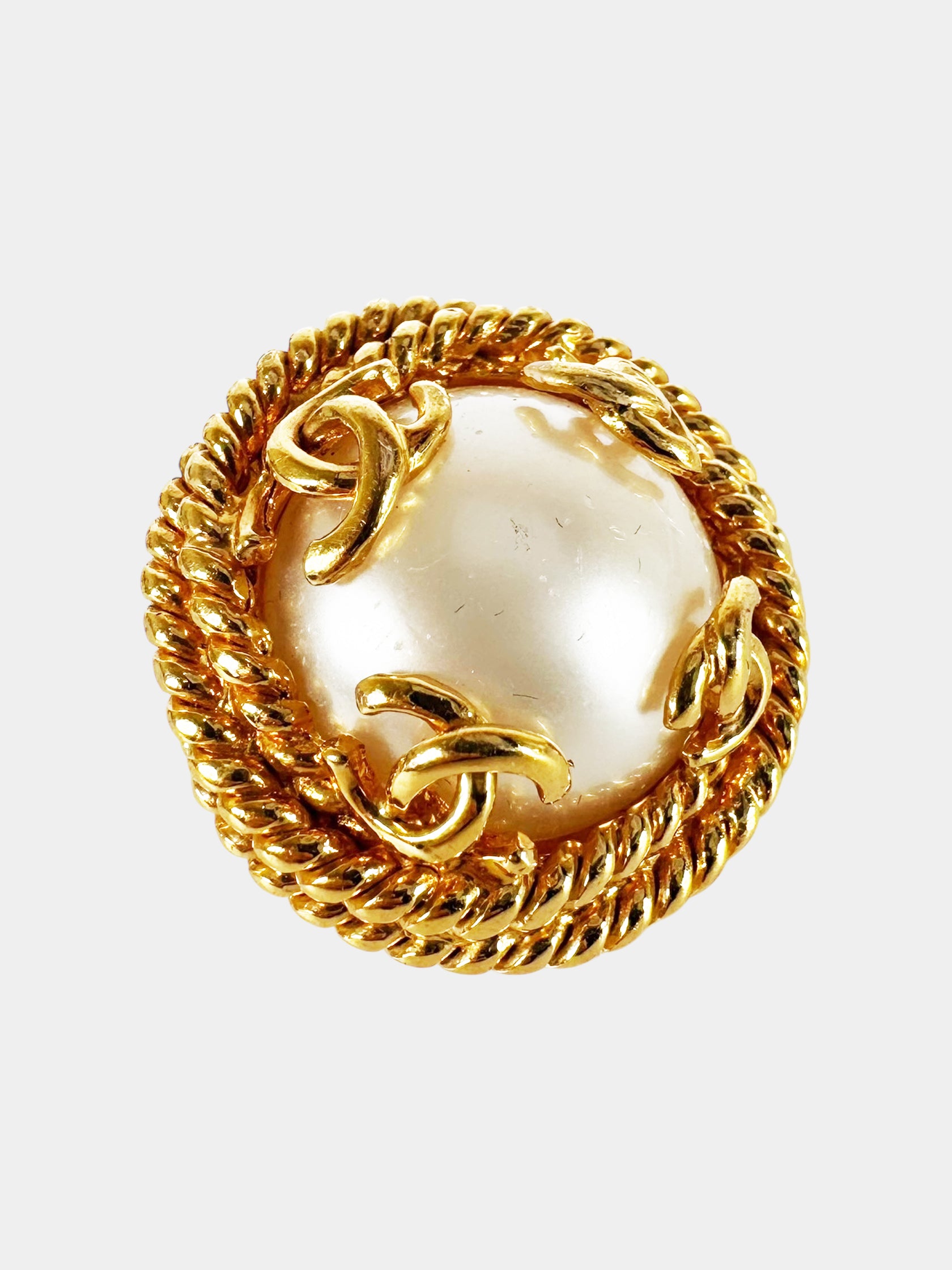 Faux Pearl Clip-On Earrings