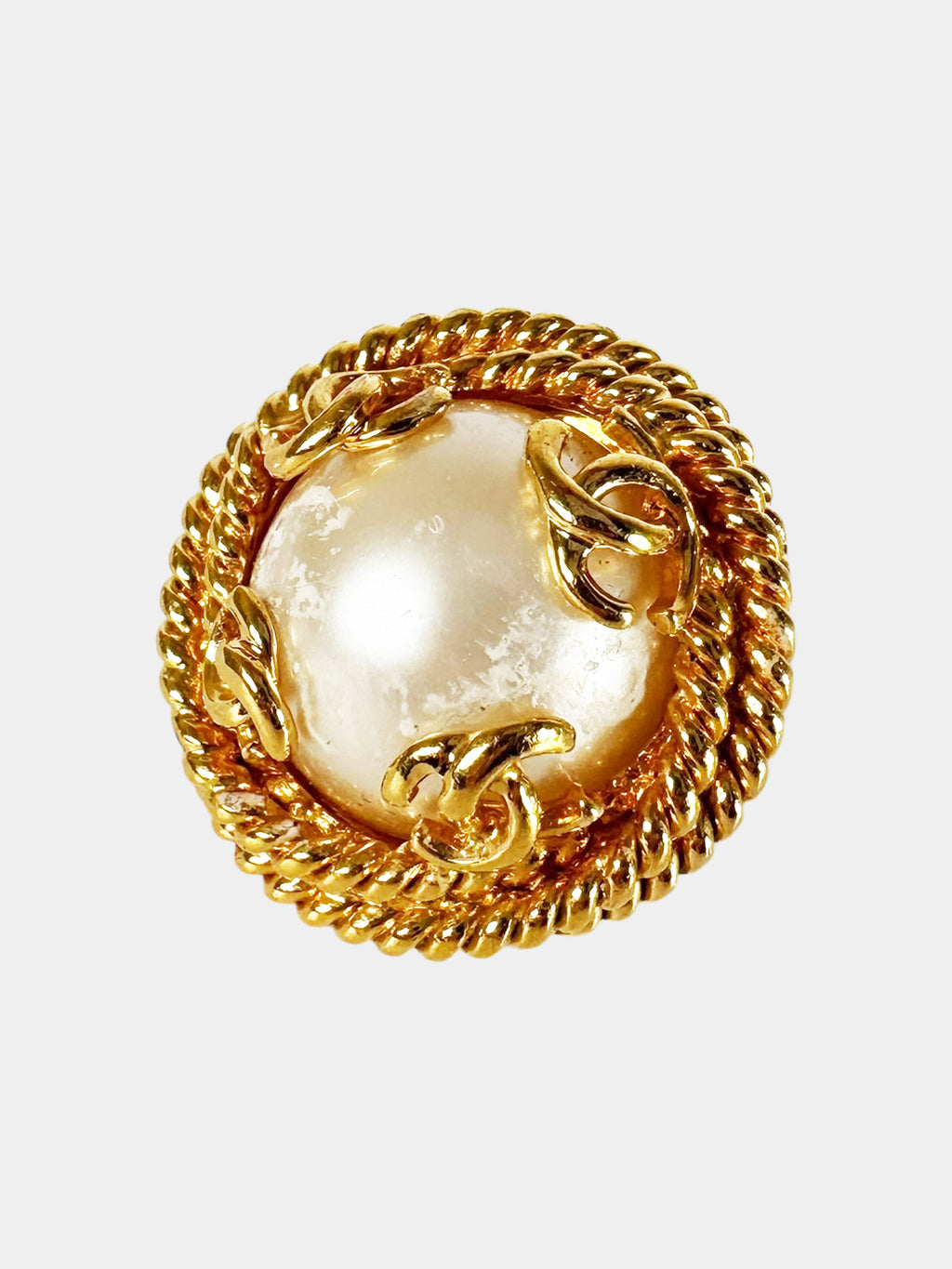 Faux Pearl Clip-On Earrings