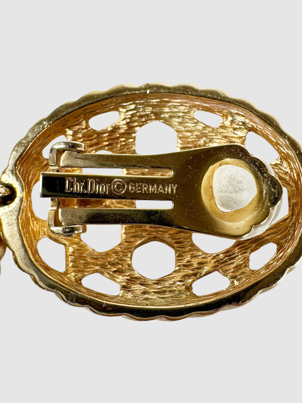 Cannage Drop Clip-On Earrings