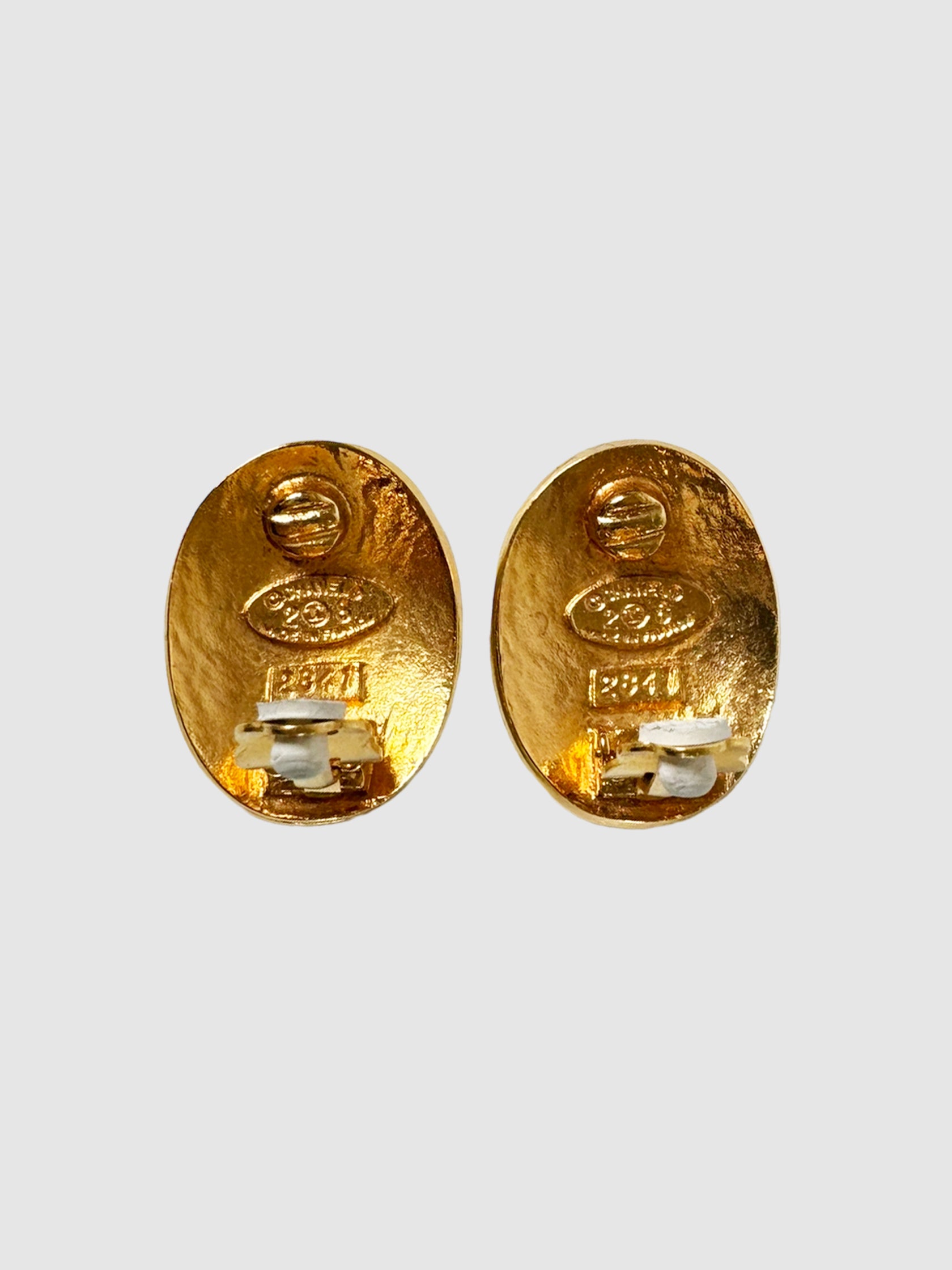 Oval Clip-On Earrings