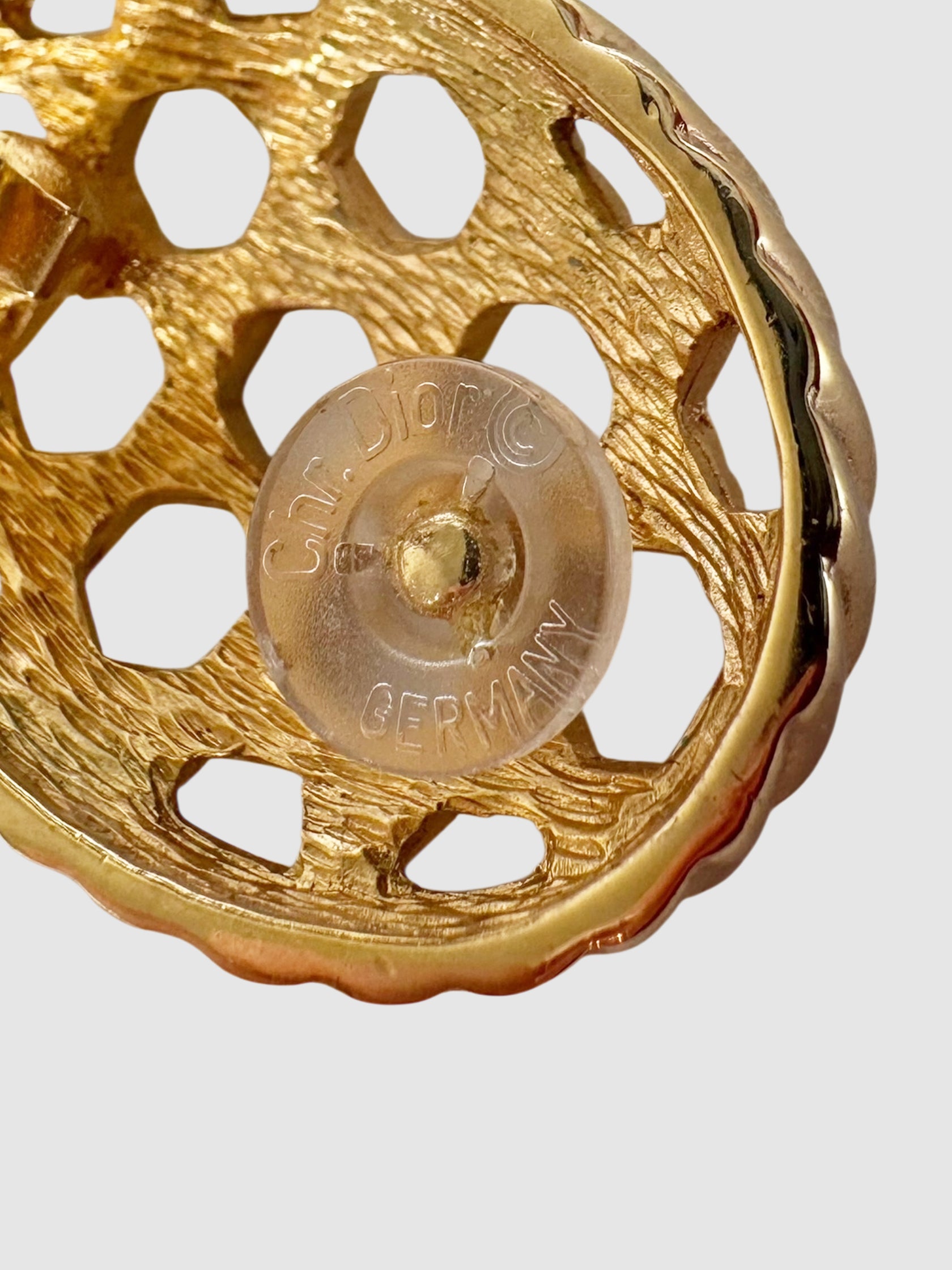 Cannage Drop Clip-On Earrings