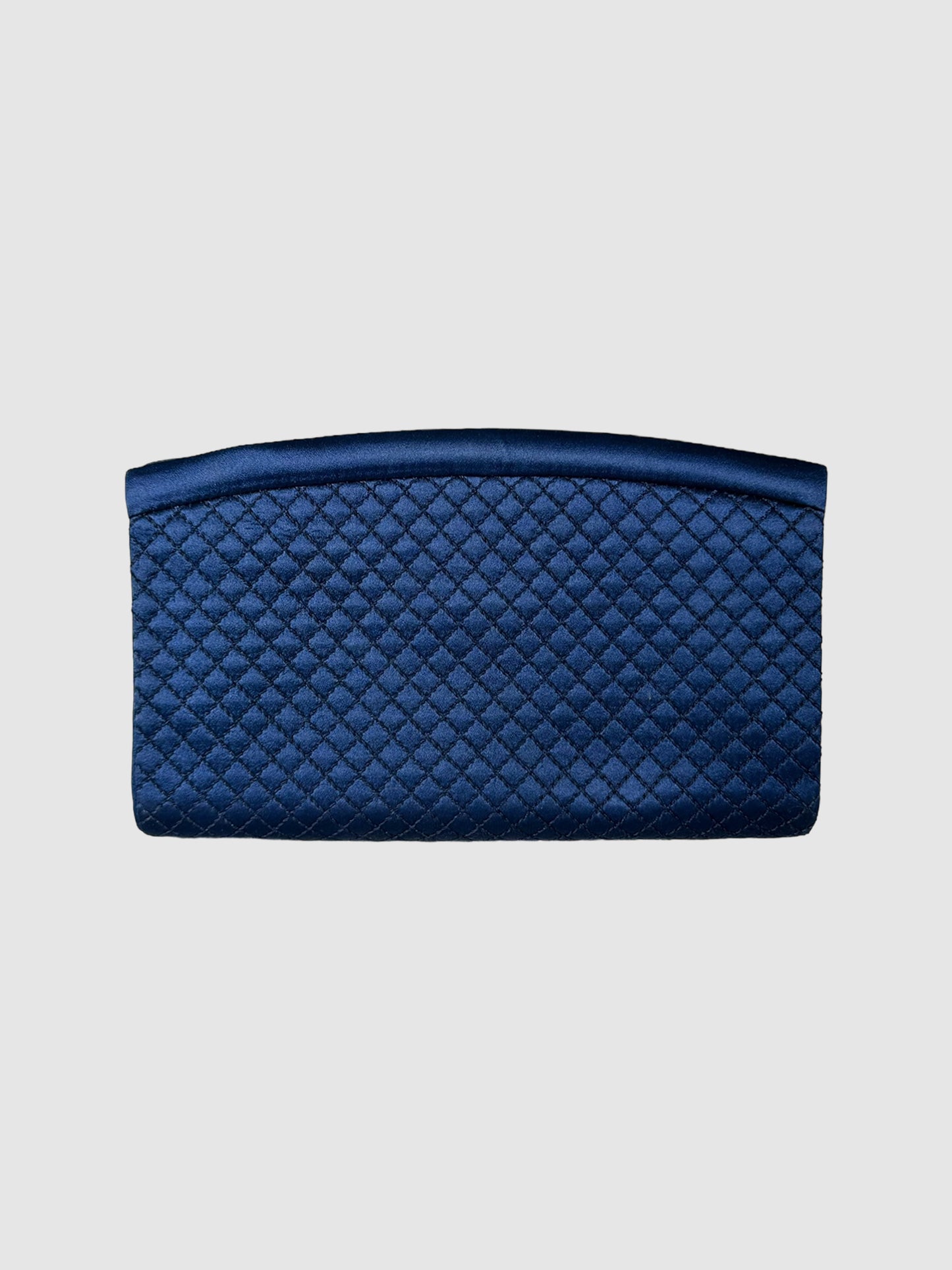 Quilted Satin Frame Clutch