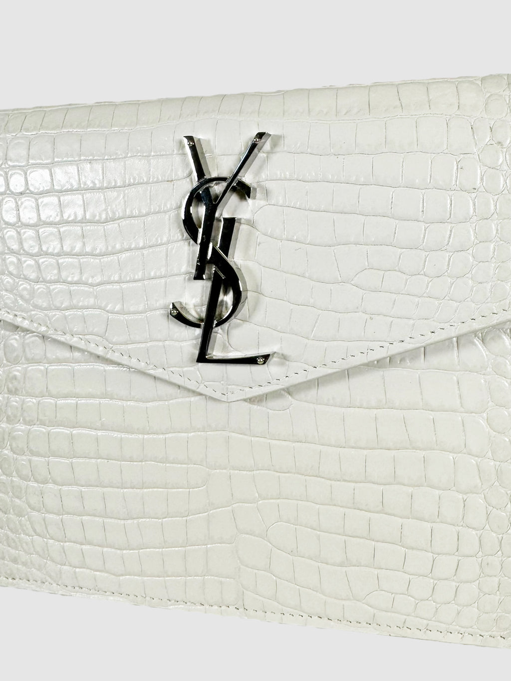 Croc Embossed Uptown Clutch