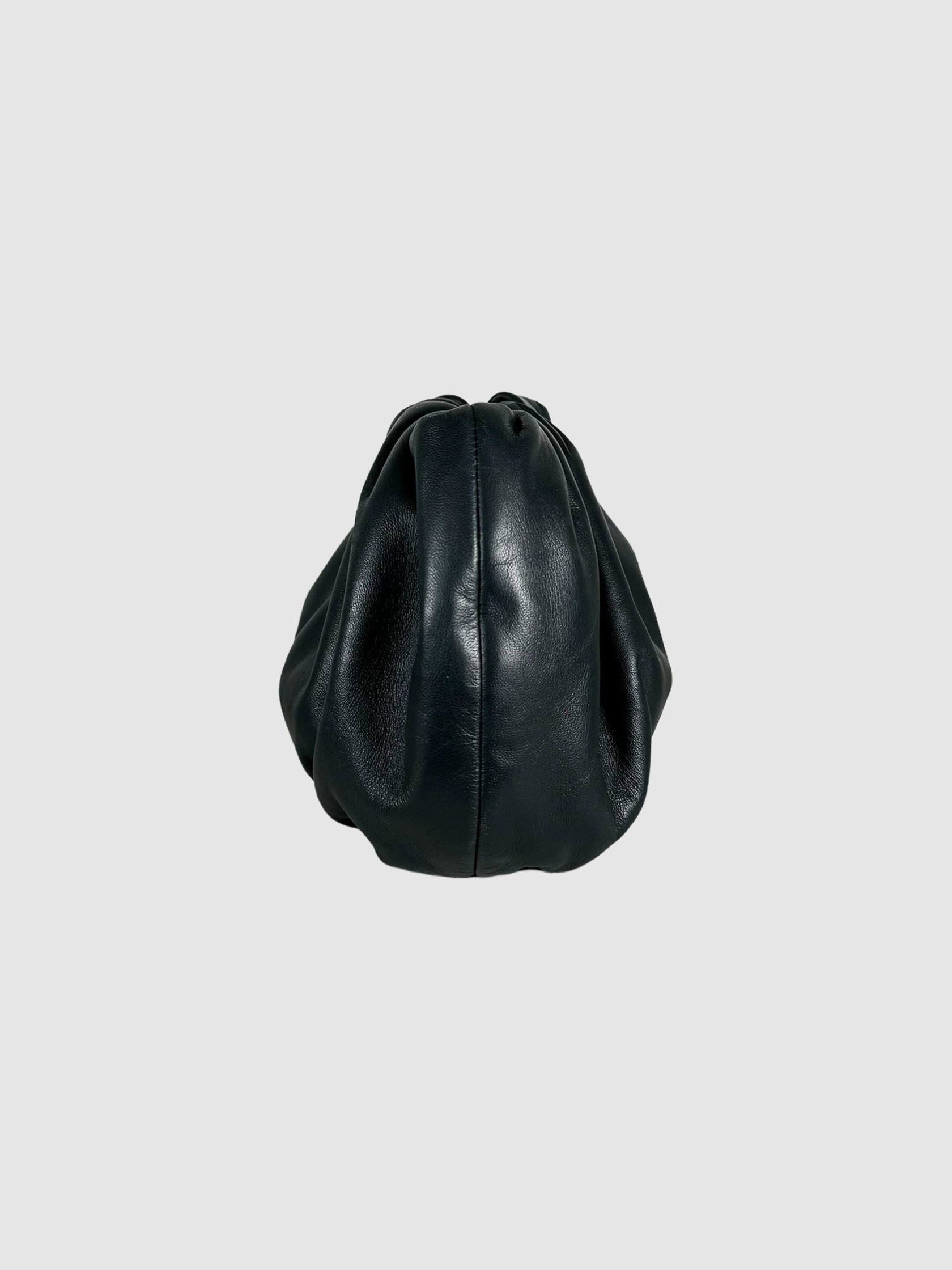 Medium Gathered Leather Clutch