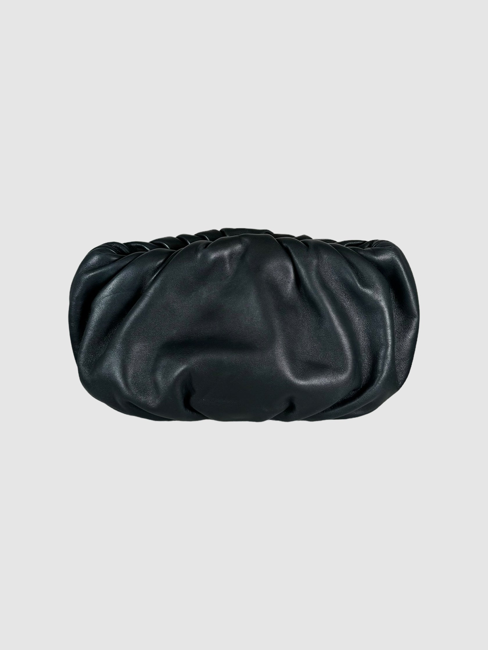 Medium Gathered Leather Clutch
