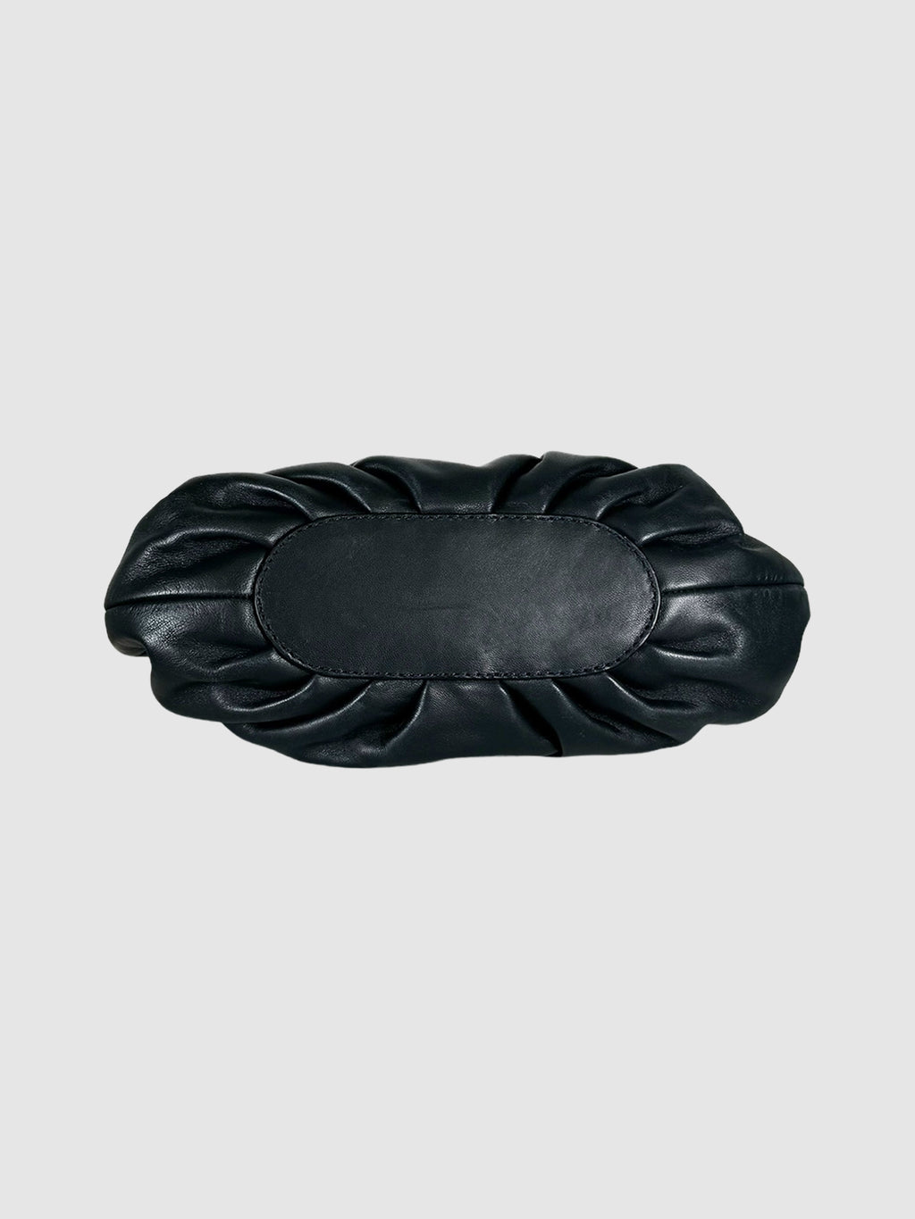 Medium Gathered Leather Clutch