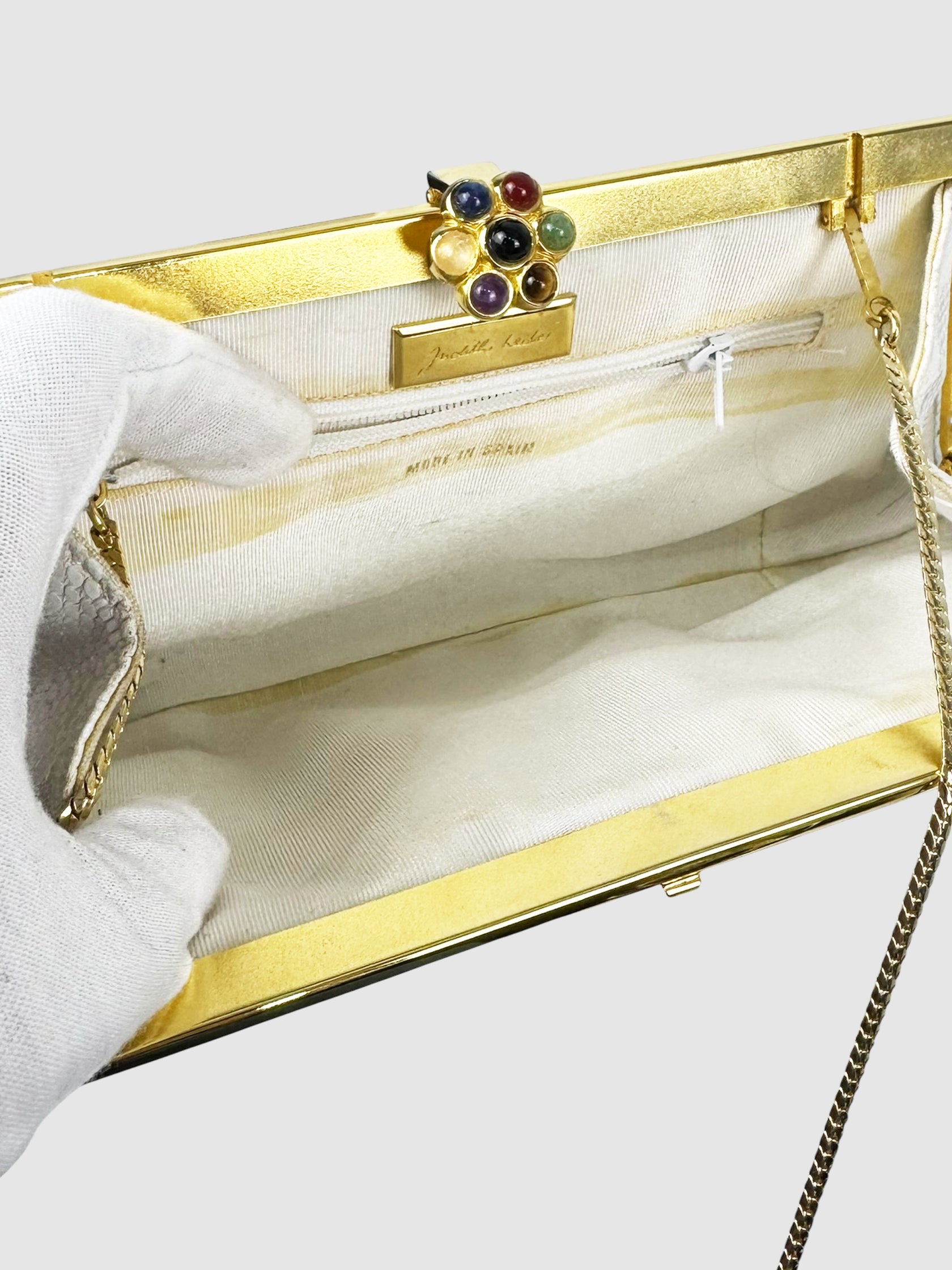 Karung Leather Clutch