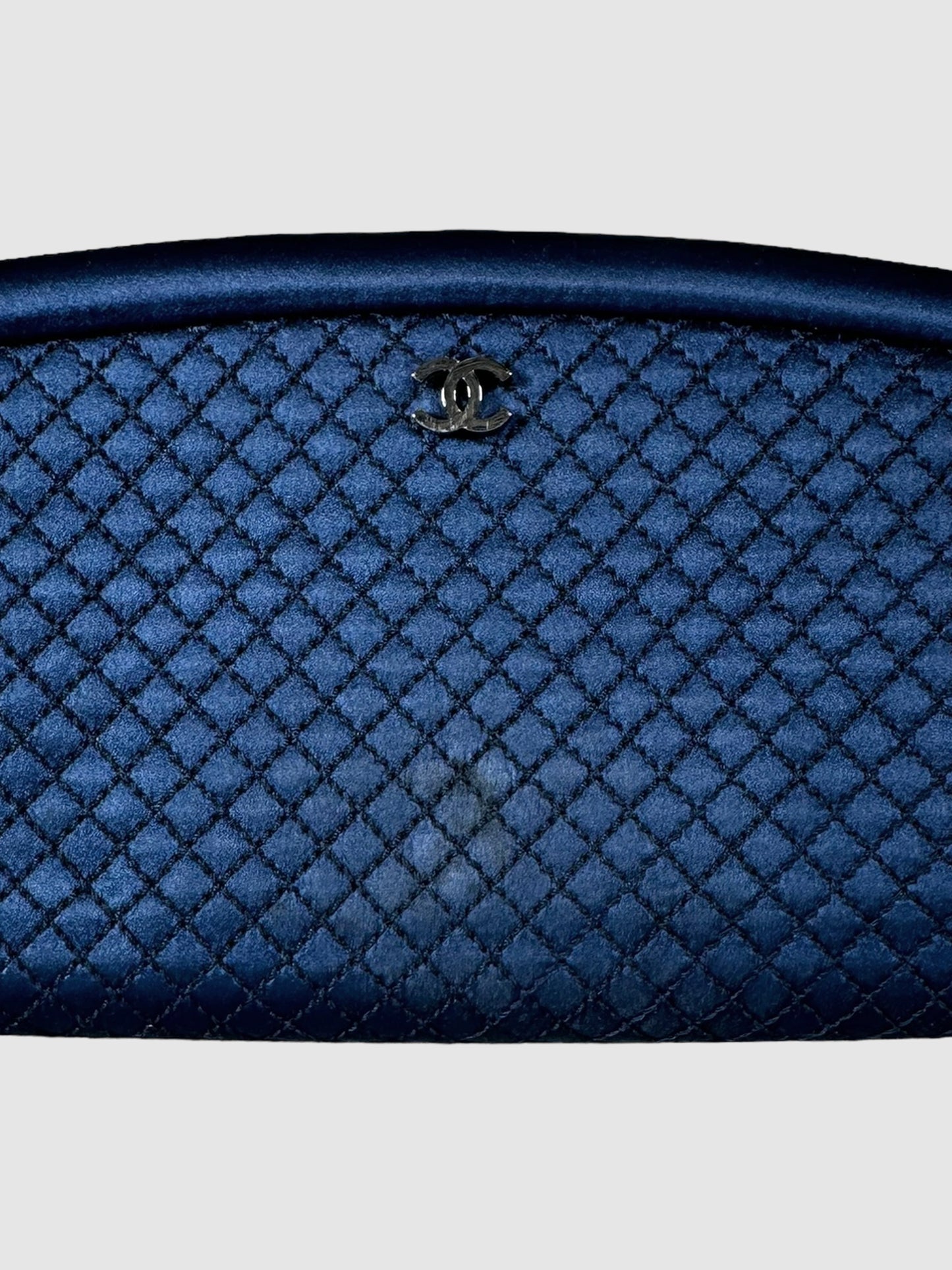 Quilted Satin Frame Clutch