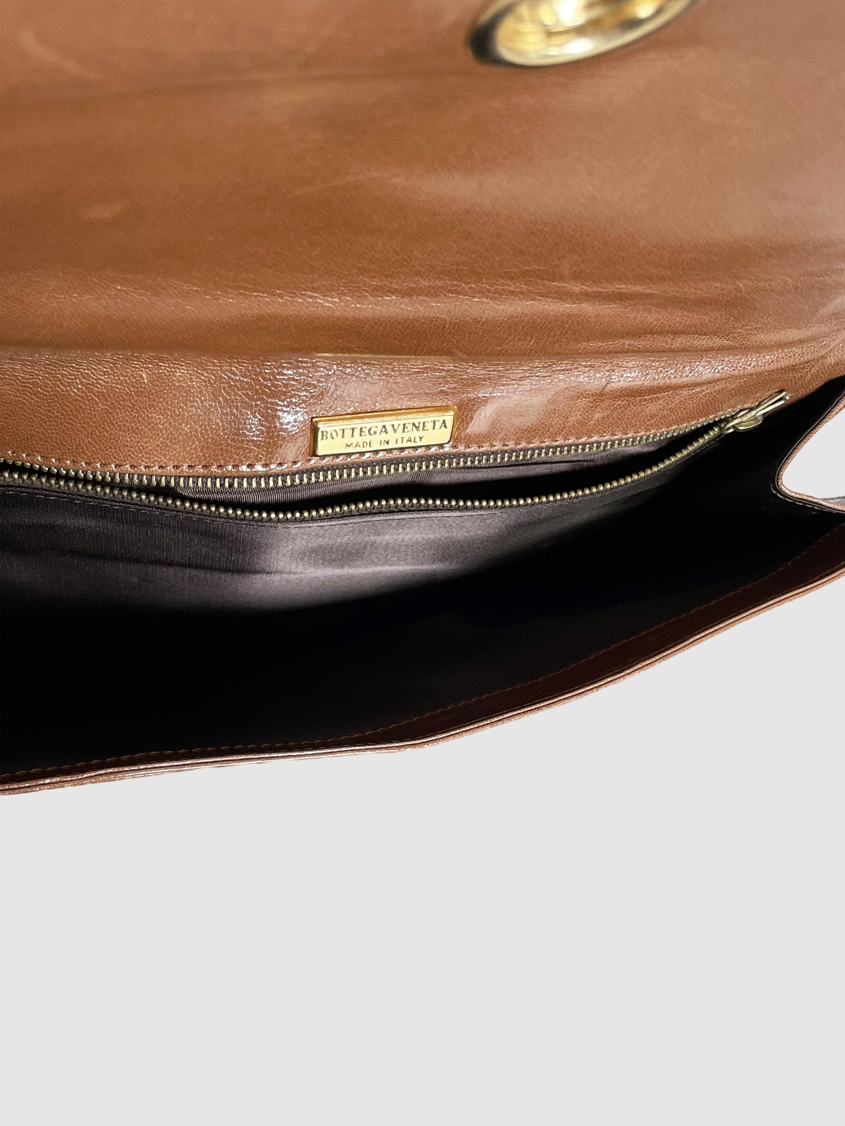 Leather Clutch with Wristlet