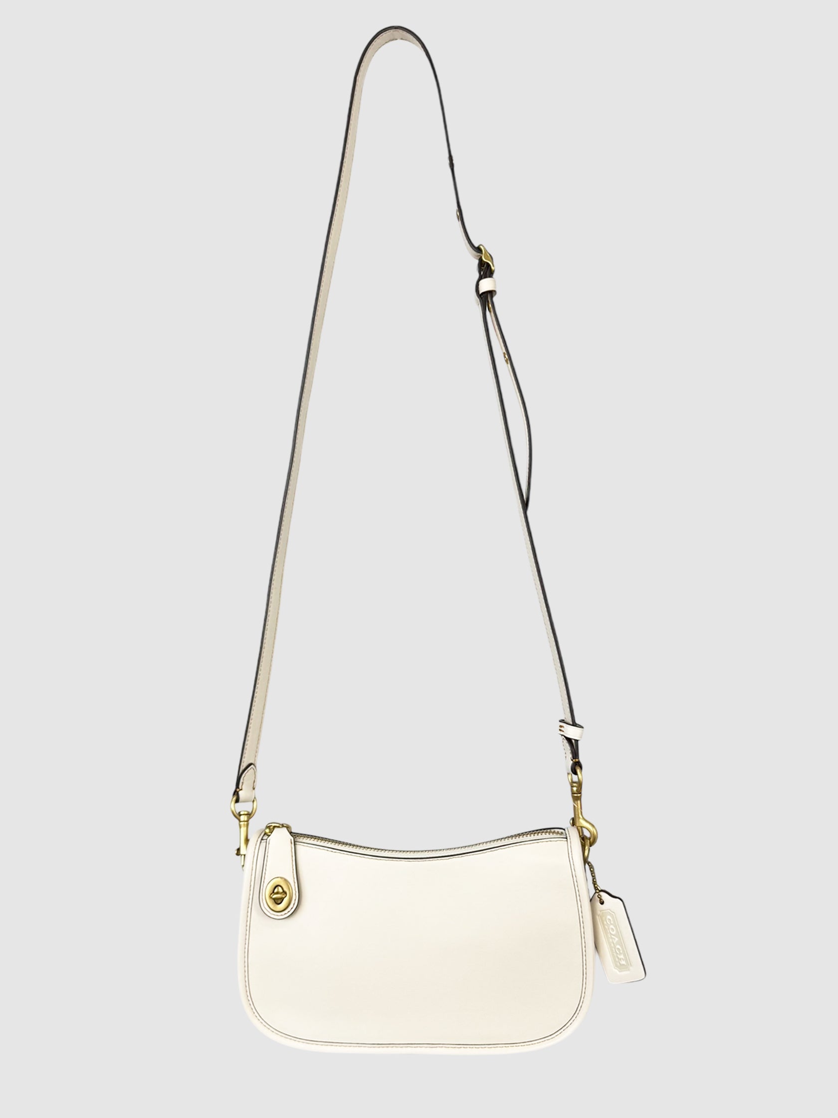 Coach Cream Swinger Leather Shoulder Bag New Secondhand Luxury Designer Handbag Going Out Vespucci VSP Toronto