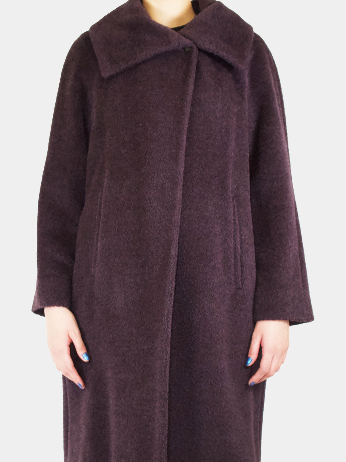 Alpaca Wool Midi Coat - Size 8