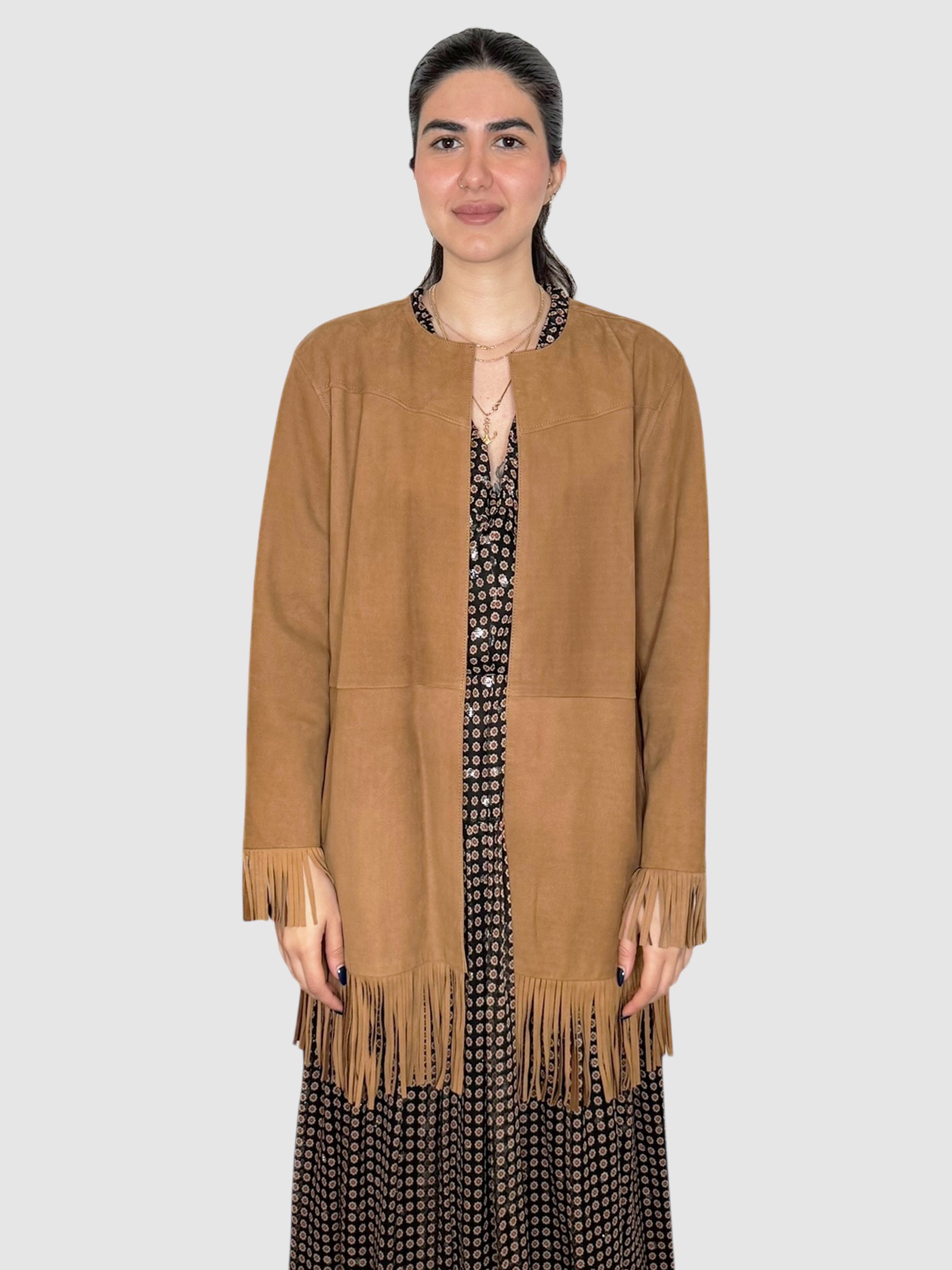 Suede Fringe Jacket