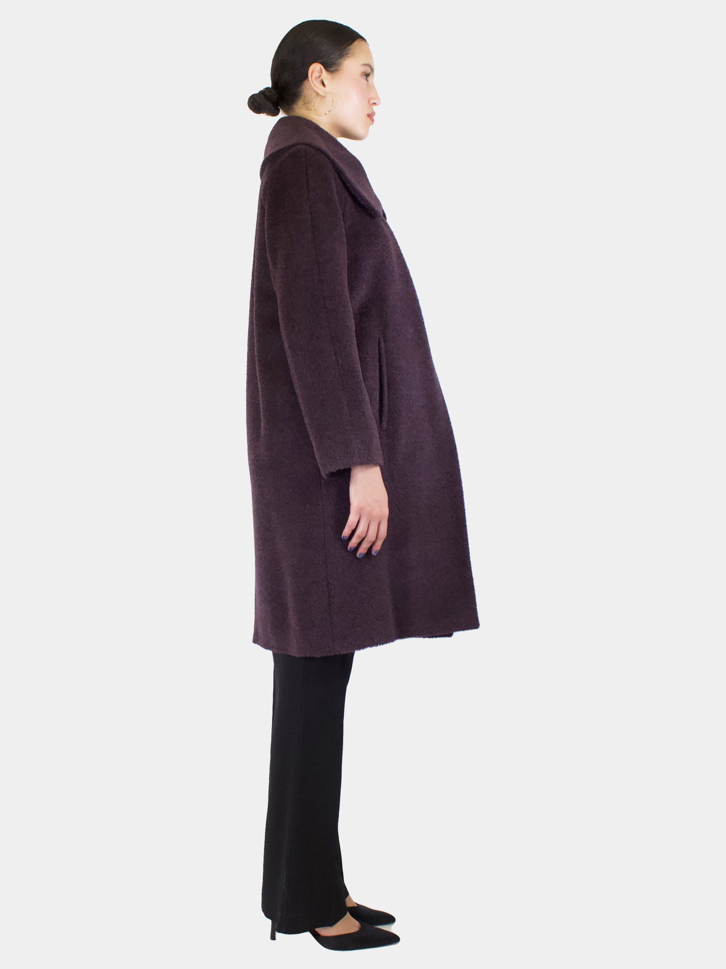 Alpaca Wool Midi Coat - Size 8